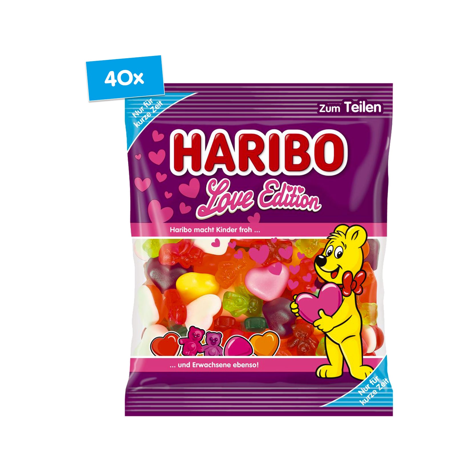 Haribo Love Edition 160 g, 40er Pack - Bild 1