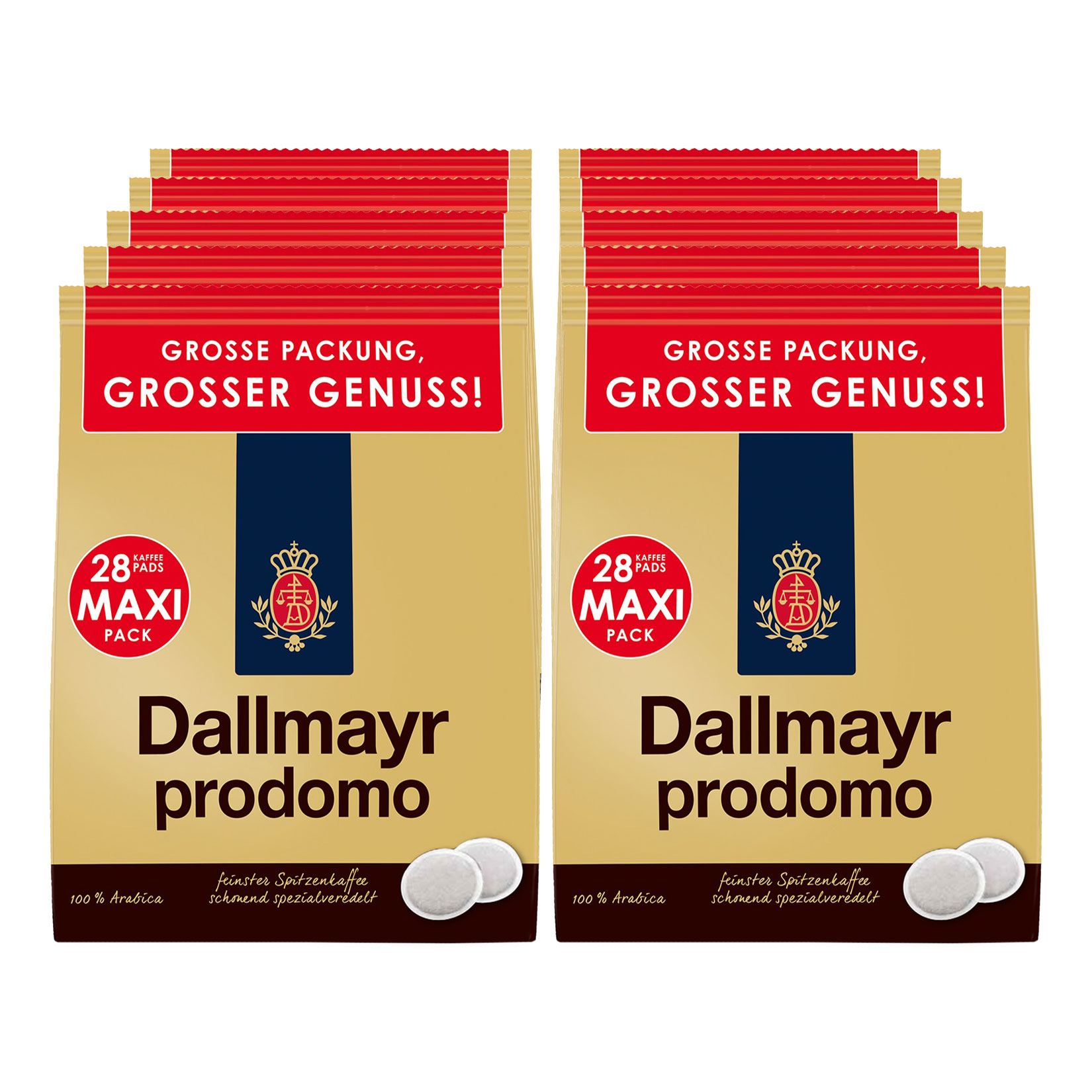 Dallmayr prodomo 28 Pads 196 g, 10er Pack - Bild 1