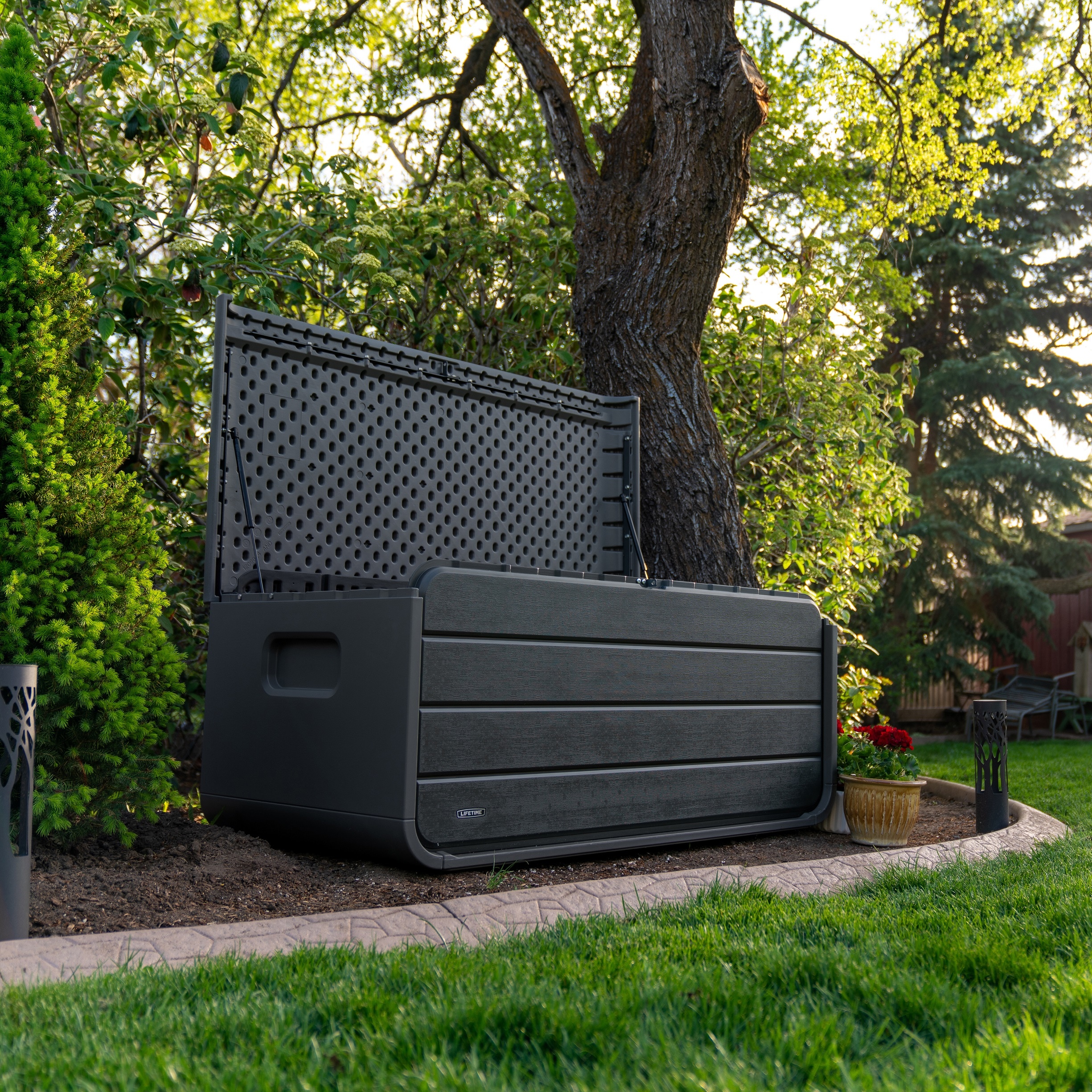 Lifetime Kissen- & Auflagenbox | 515 L Anthrazit 72x147,1x63,6cm - Bild 1