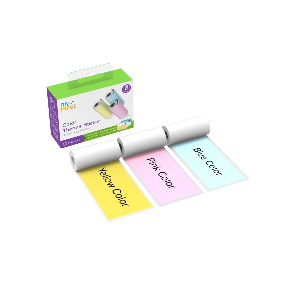 My First Insta Wi Sticker Pink Blue Yellow - Bild 1