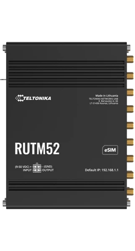 Teltonika RUTM52 Schwarz | 04779051841493