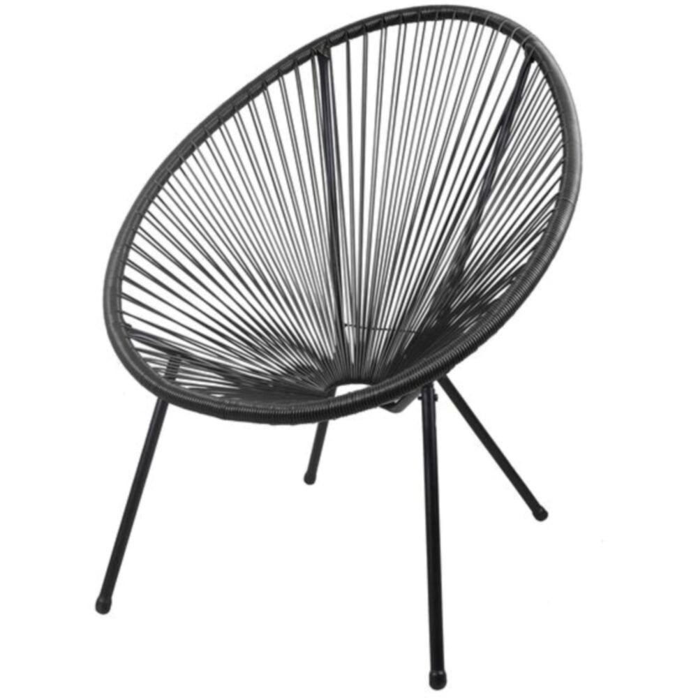 Relaxsessel DALIDA 2er Set schwarz | 04041908122322