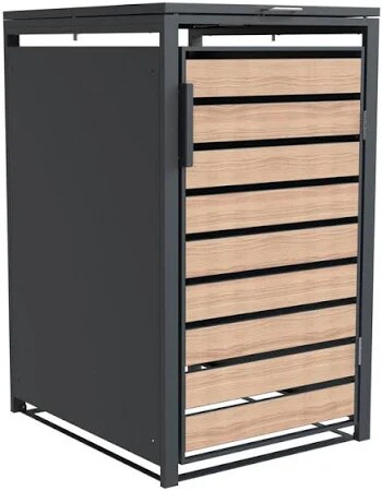 Westmann Mülltonnenbox Lacina 1x 240 L Holzoptik 80x68x116cm