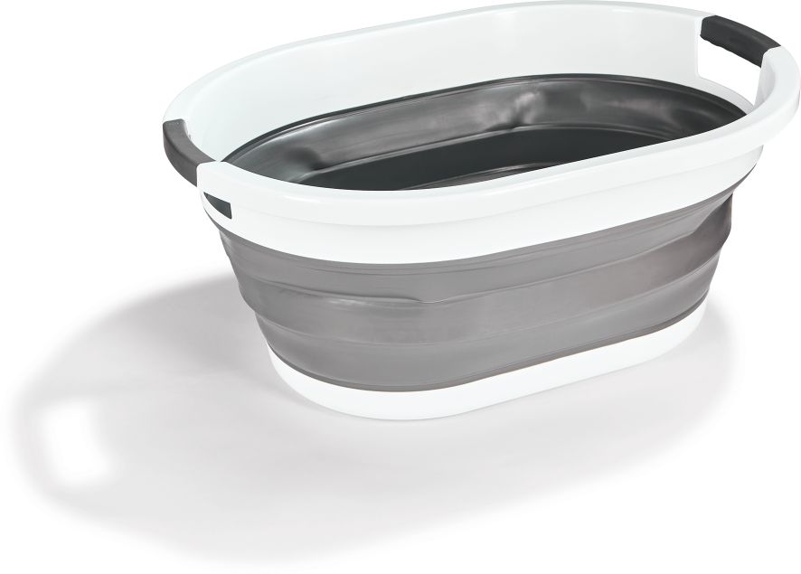 Priva faltbarer W&auml;schekorb - grau - Bild 1