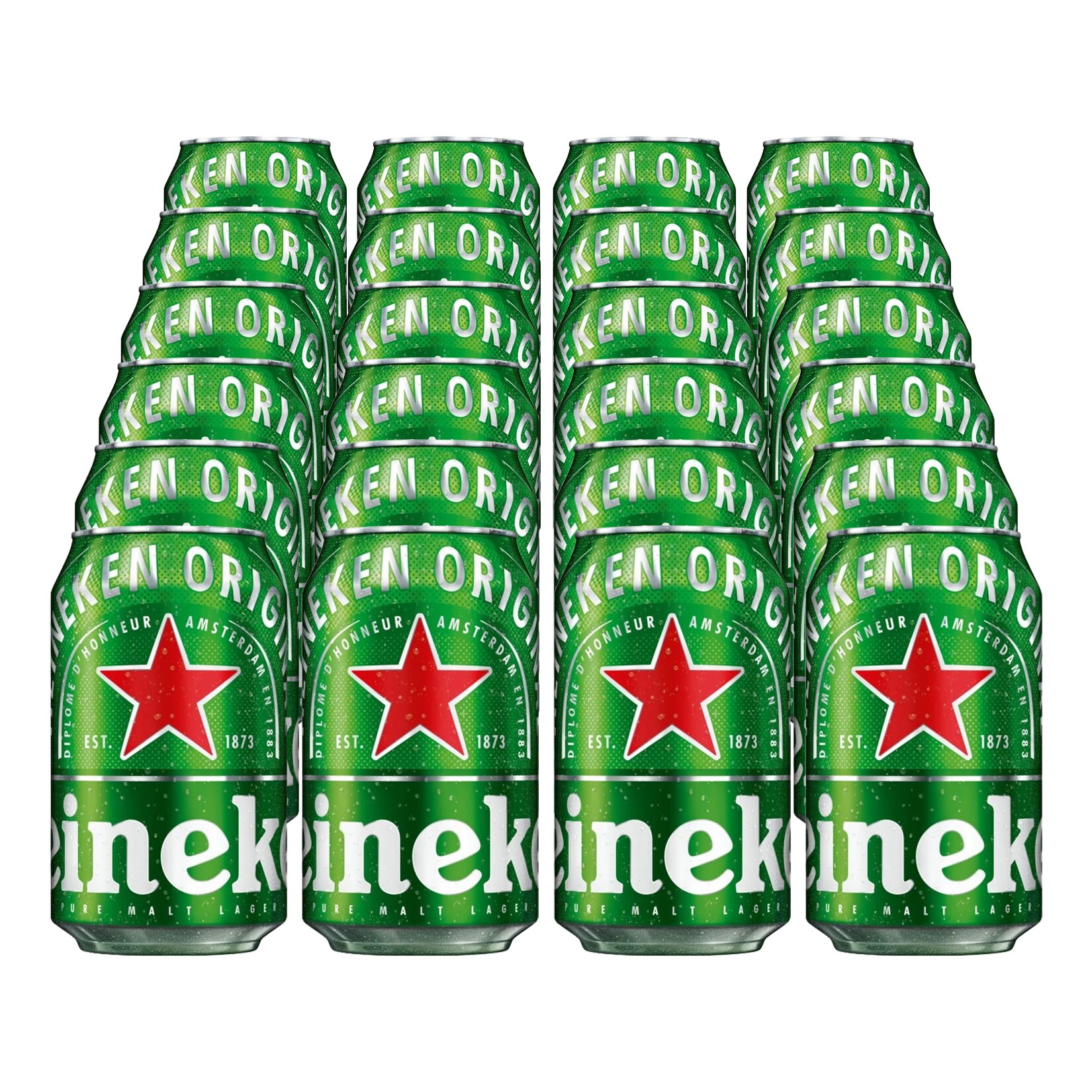 Heineken Lager Pils 5,0 % vol 0,33 Liter Dose, 24er Pack - Bild 1