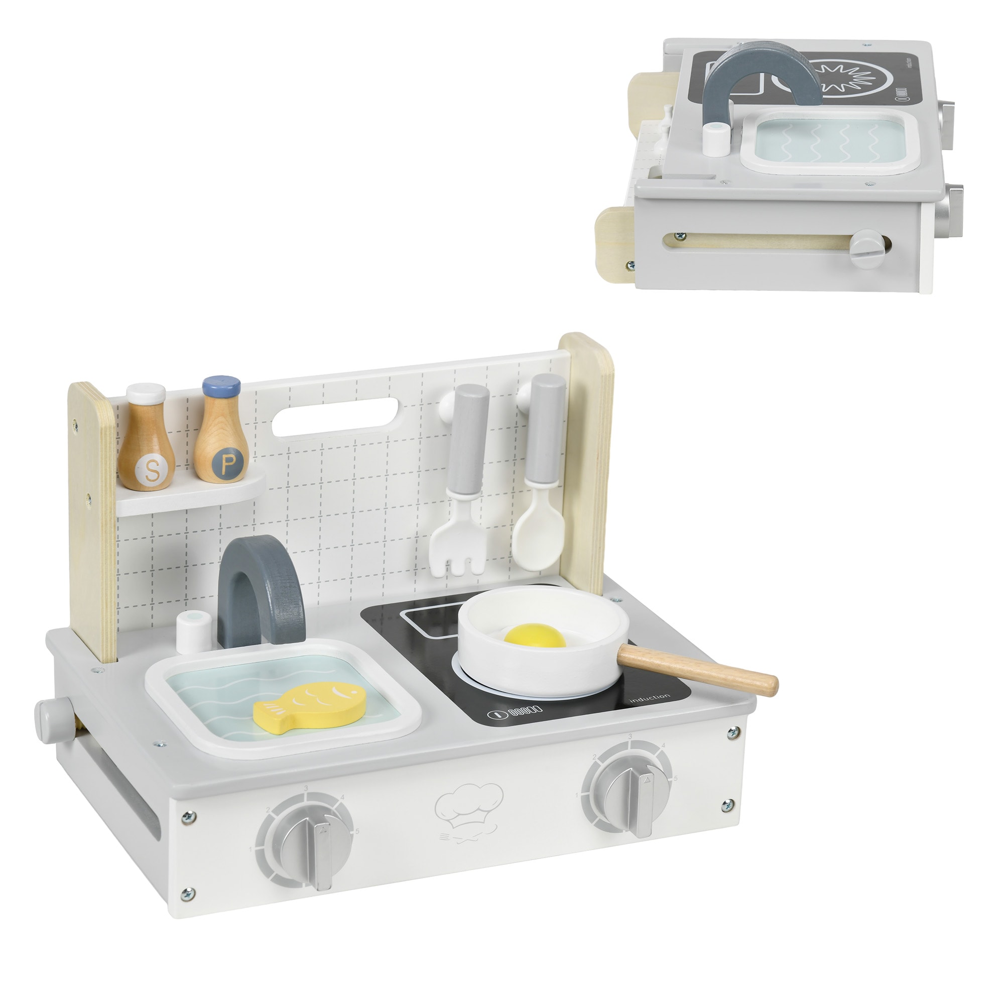 AIYAPLAY Kinderk&uuml;che MDF, Mehrschichtplatte - Bild 1