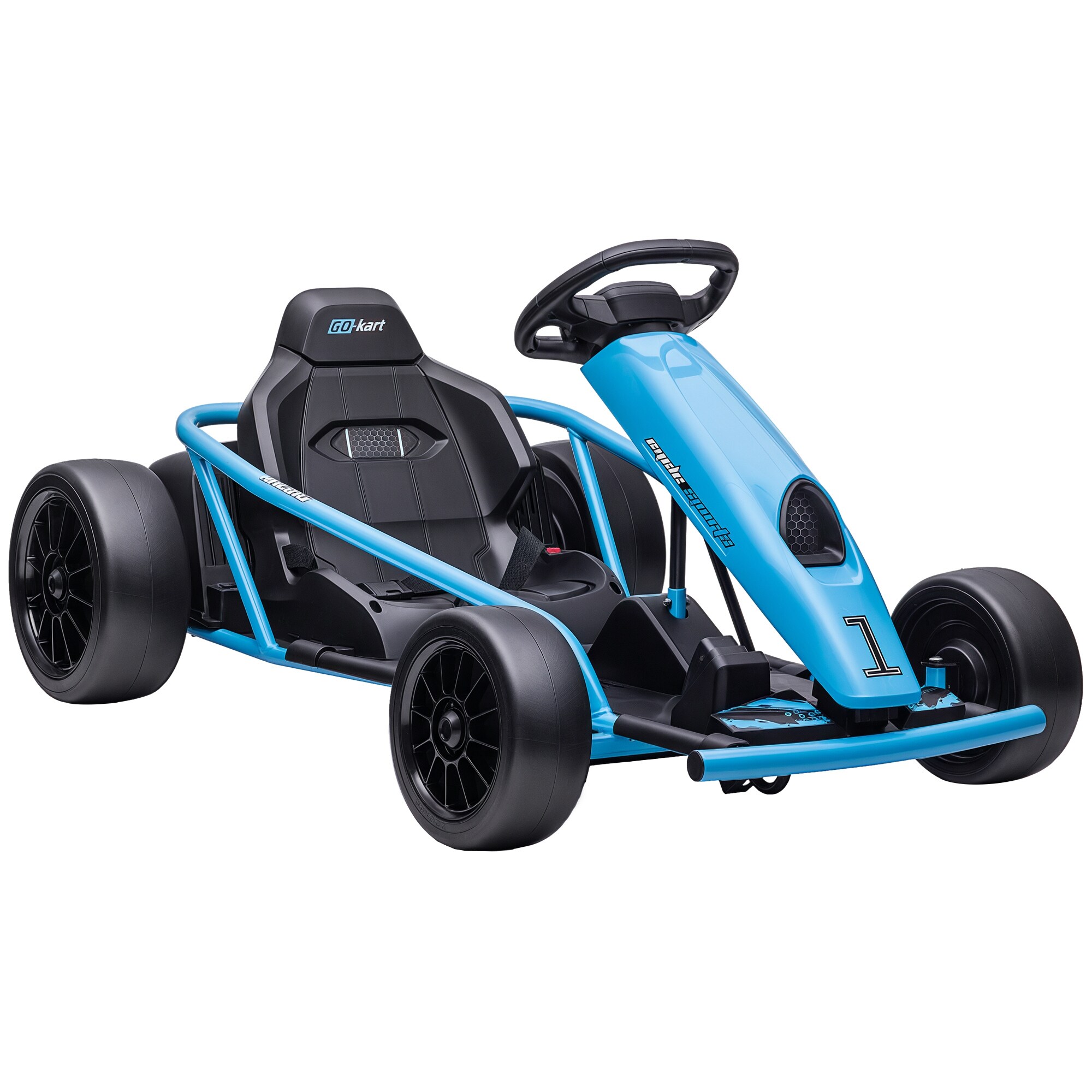 HOMCOM Kinder Elektro Gokart Kunststoff, Metall - Bild 1
