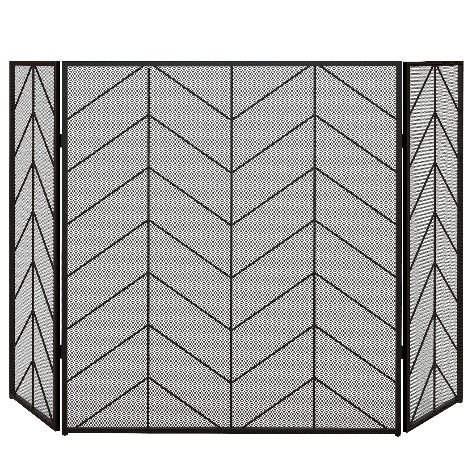 HOMCOM Kaminschutzgitter Stahl - Bild 1