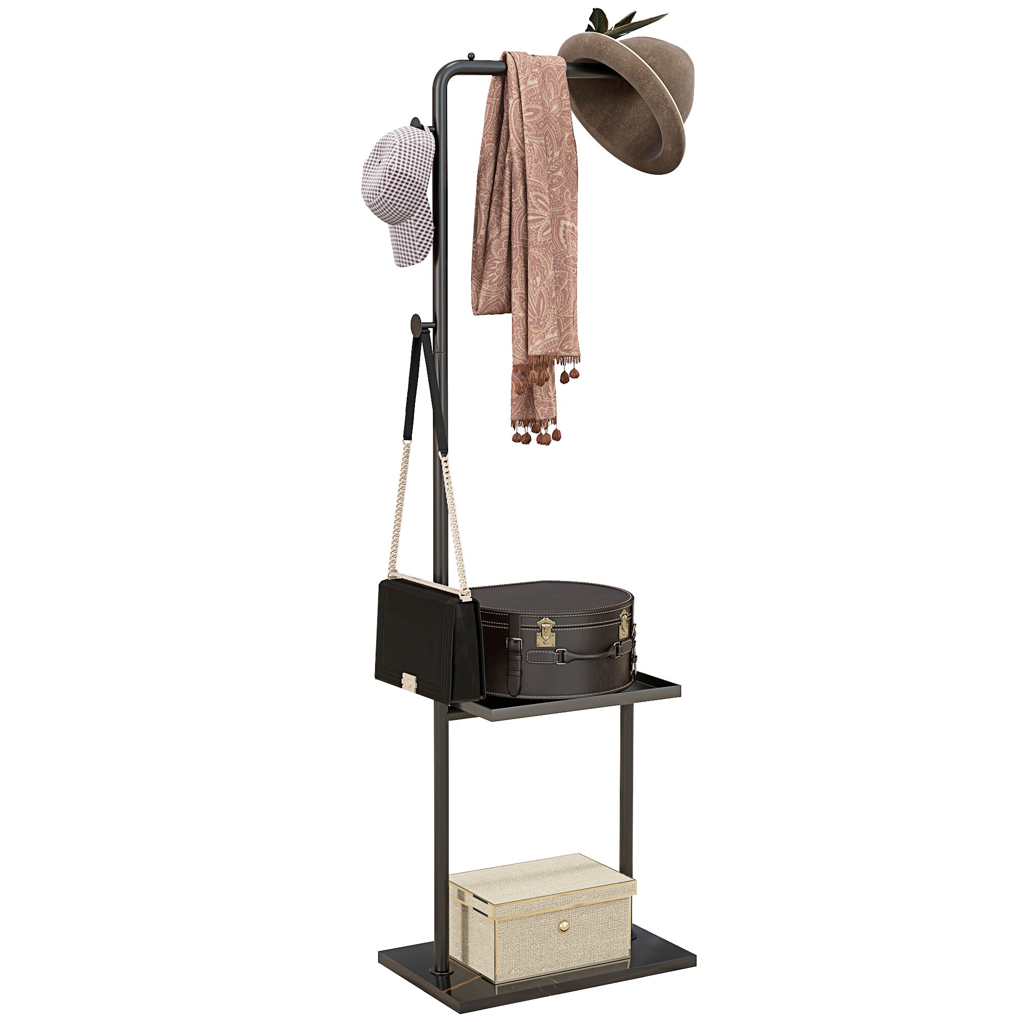 HOMCOM Kleiderst&auml;nder Stahl, Kunststein - Bild 1