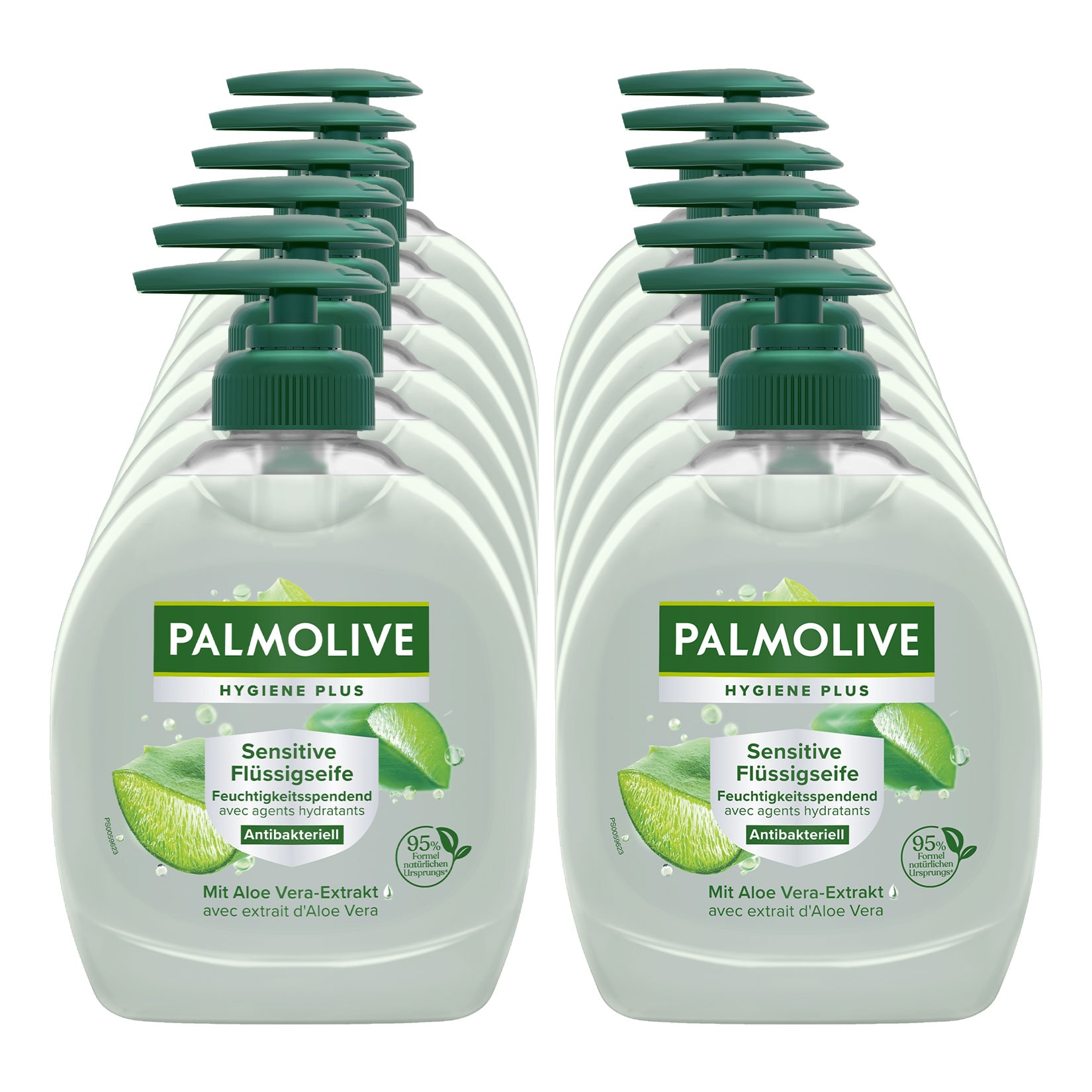 Palmolive Fl&uuml;ssigseife Hygiene Plus Sensitive Antibakteriell 300 ml, 12er Pack - Bild 1