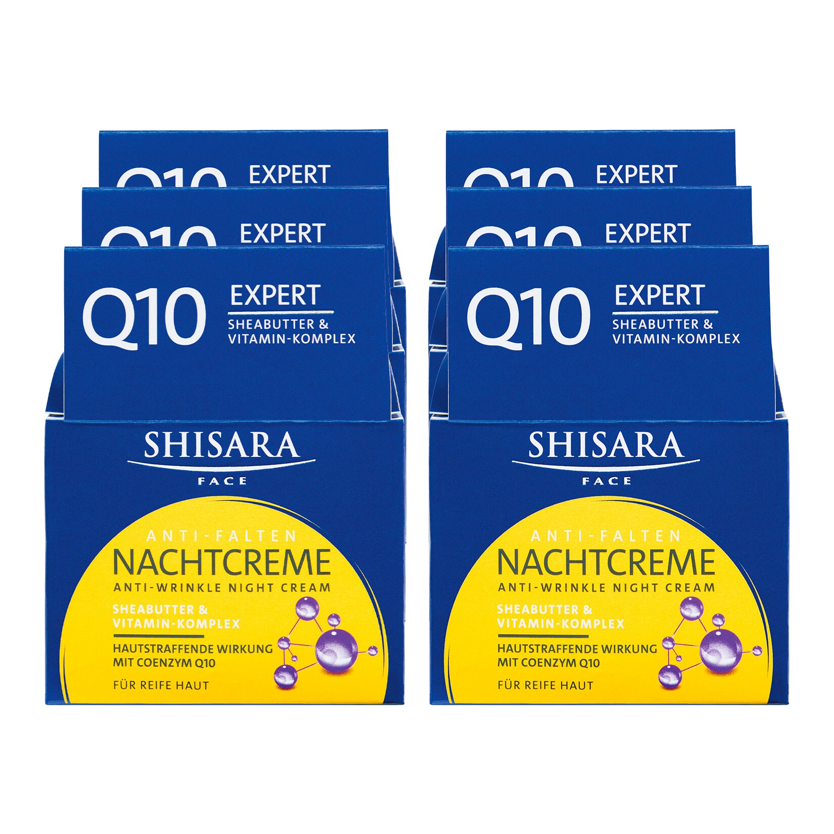 Shisara Nachtcreme Q10 50 ml, 6er Pack - Bild 1