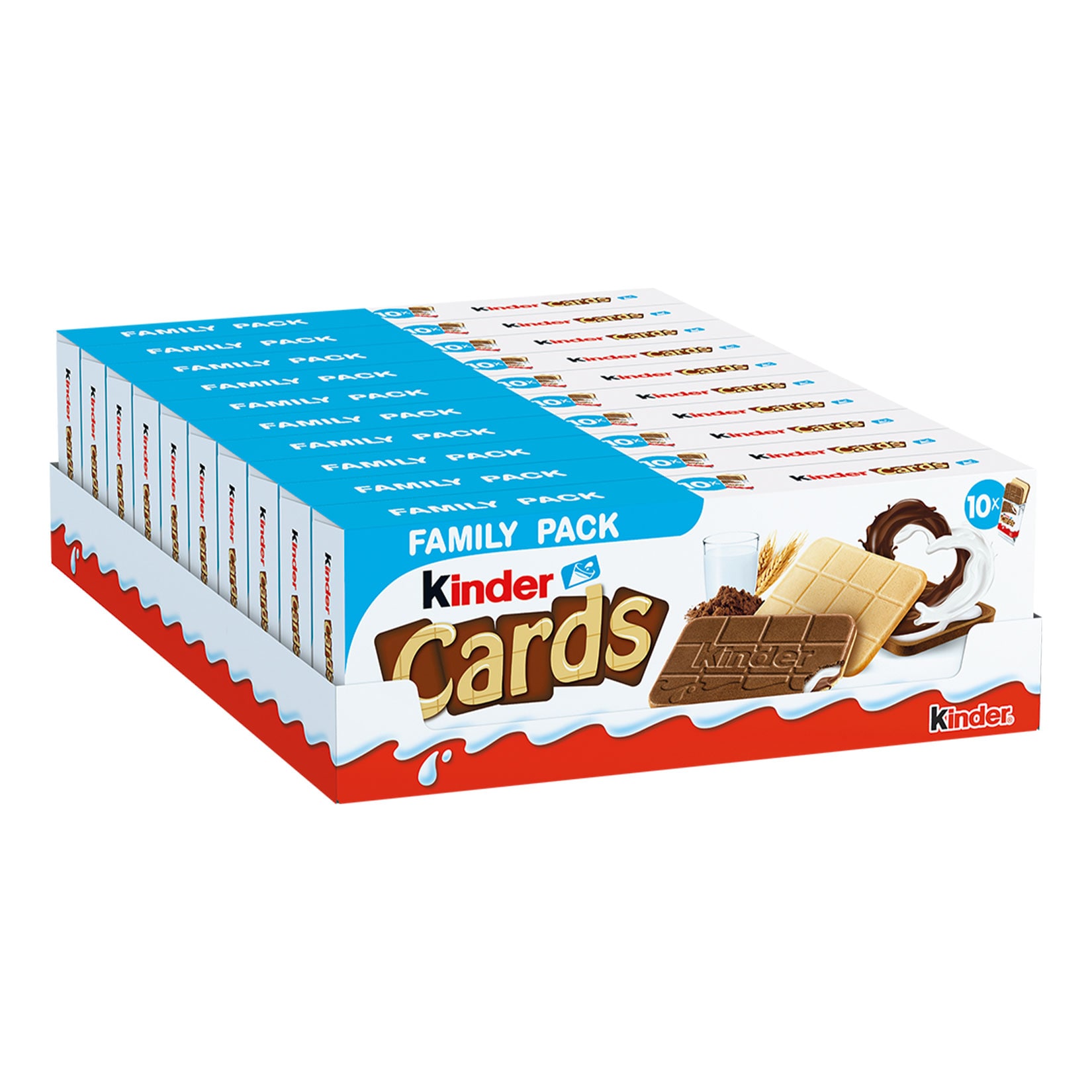 Ferrero Kinder Cards Family Pack 256 g, 10er Pack - Bild 1