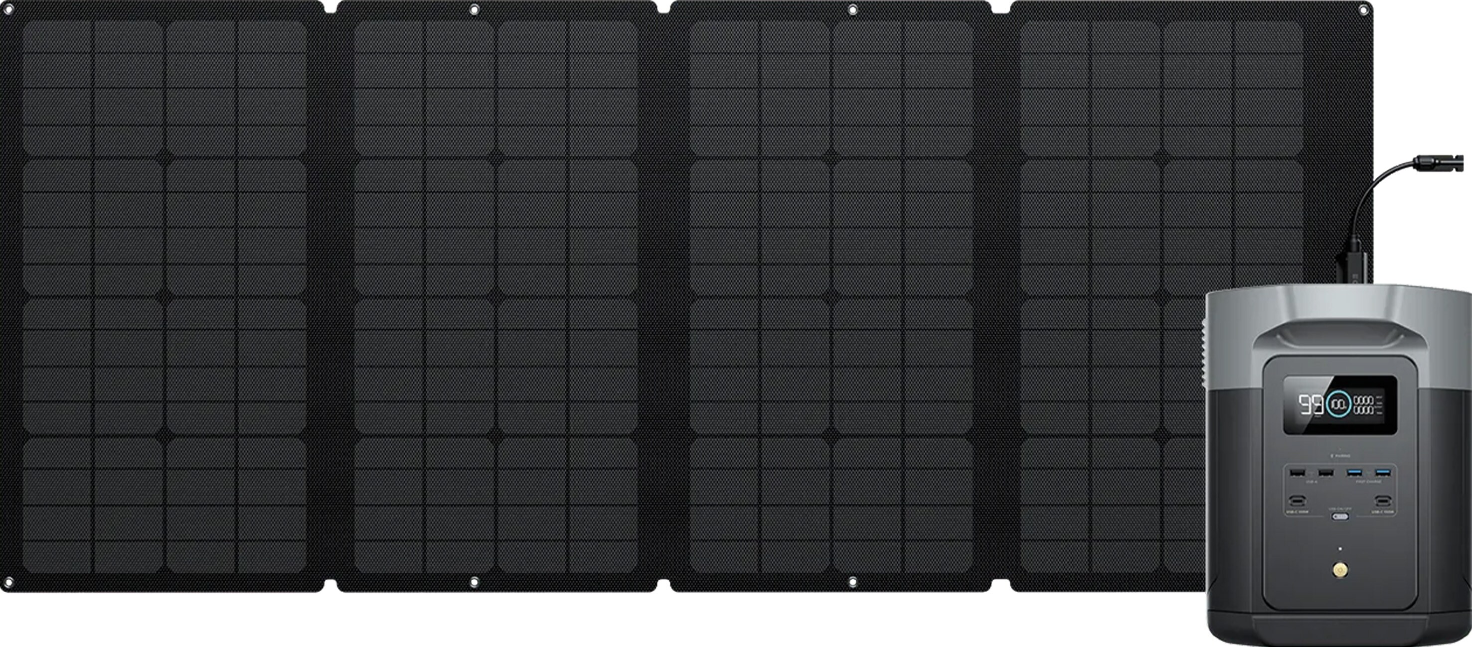 ECOFLOW Delta 2 + 160W Solar Panel - BUNDLE - Bild 1