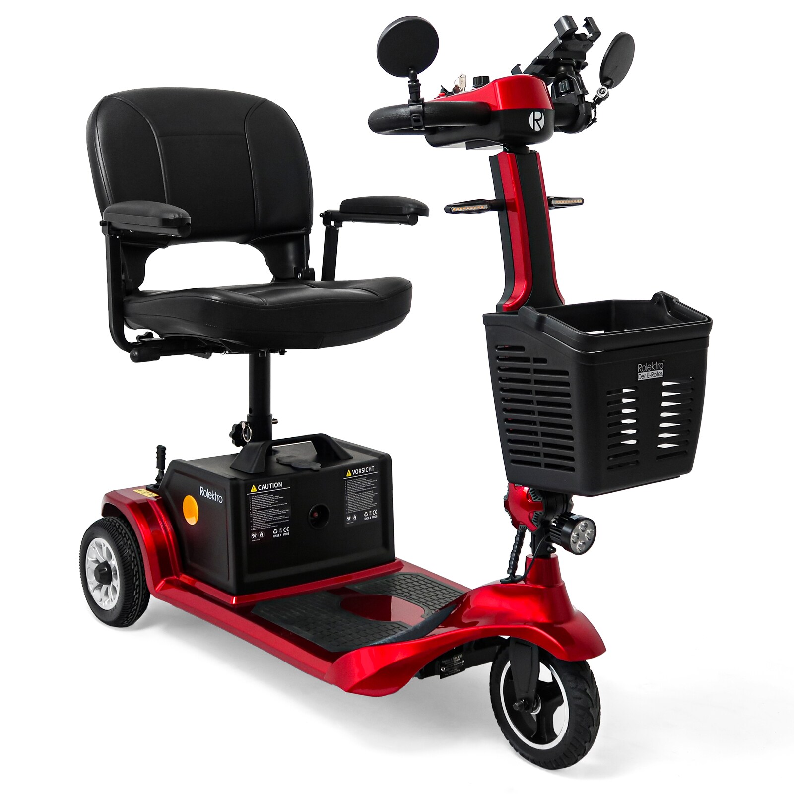 Rolektro, E-Trike 6 V.3, Rot , Lithium-Akku, 300W | 04251293513562
