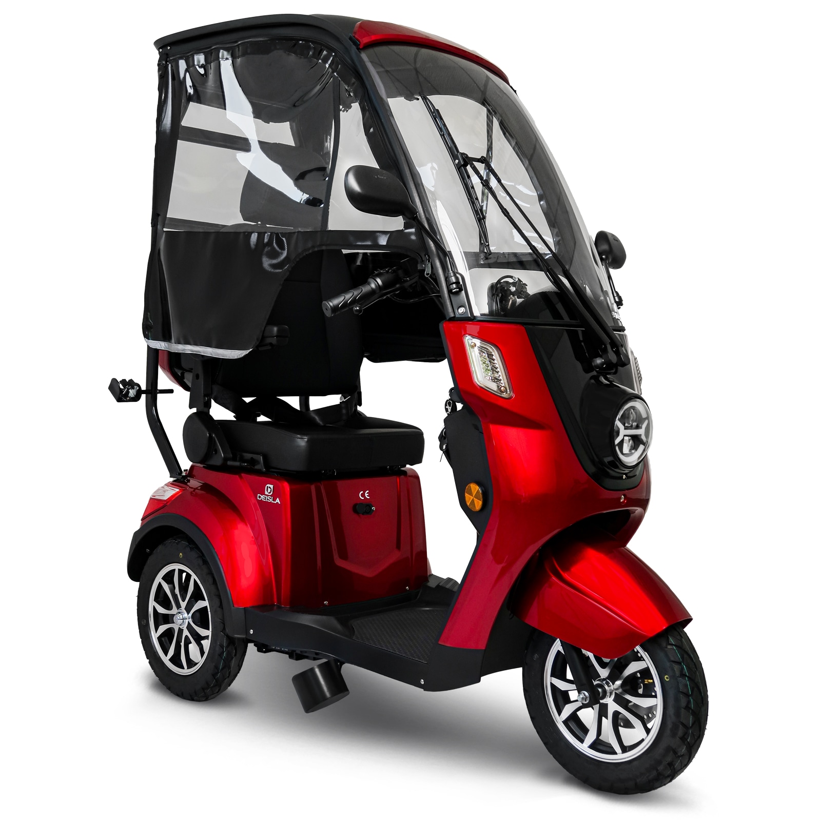 Deisla, Dreirad, DS3-15 Lithium, Rot, mit Dach, Windschutzscheibe, 60V-30Ah, 1000 Watt - Bild 1