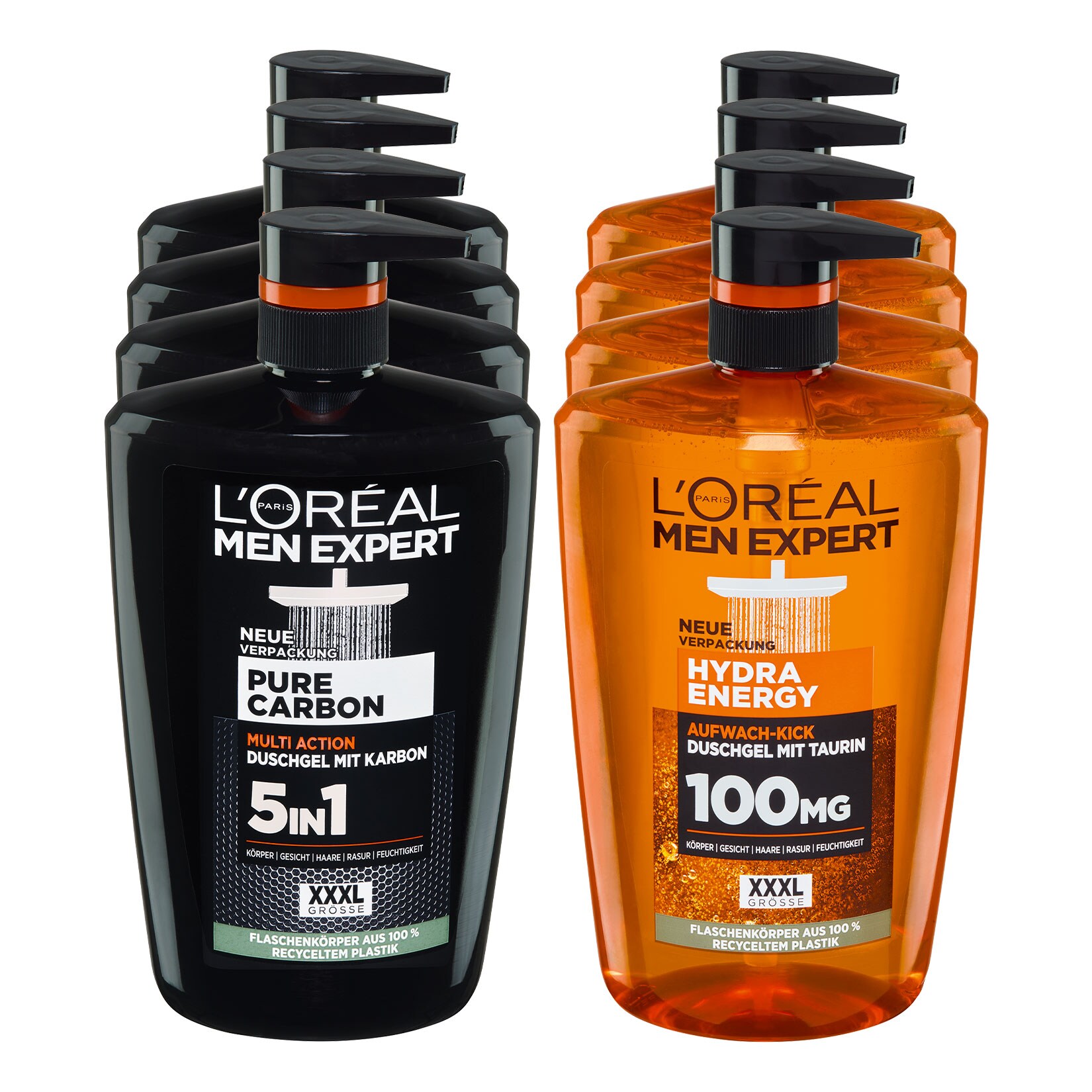 Loreal Duschgel Men 1 Liter, verschiedene Sorten, 8er Pack - Bild 1