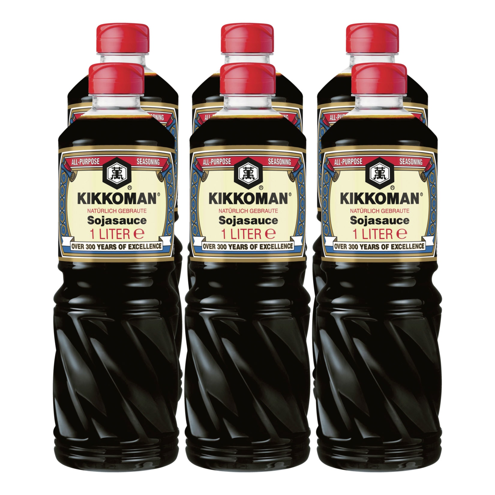 Kikkoman Soja Sauce 1 Liter, 6er Pack - Bild 1