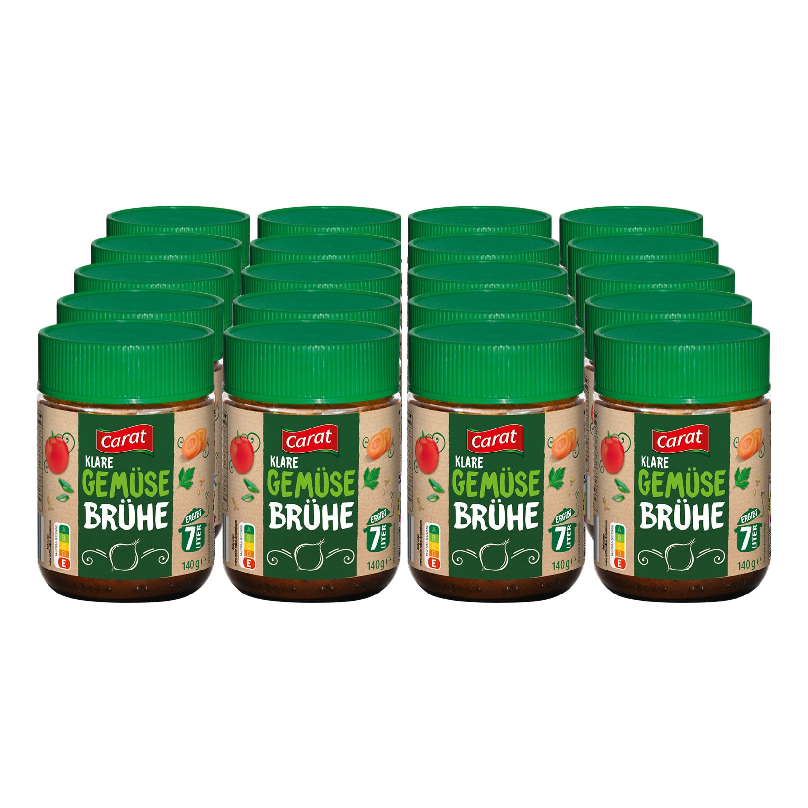 Carat Gem&uuml;se Br&uuml;he ergibt 7 L, 20er Pack - Bild 1