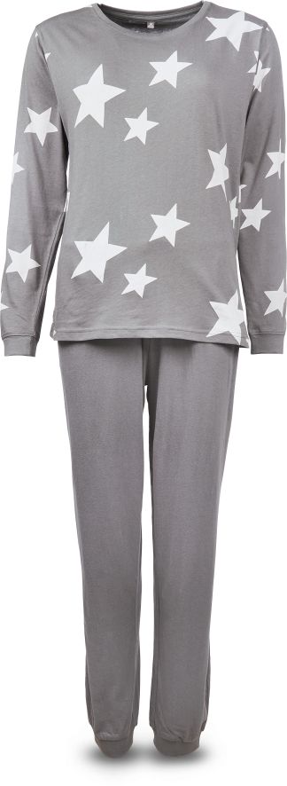 DAMEN SCHLAFANZUG - SPIRIT OF COLOURS, Gr. M, grau - Bild 1