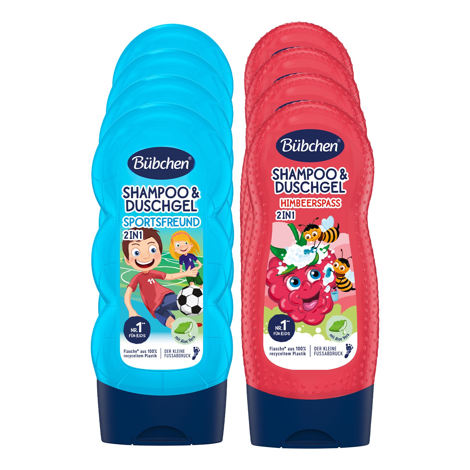 B&uuml;bchen Shampoo & Duschgel 230 ml, verschiedene Sorten, 8er Pack - Bild 1