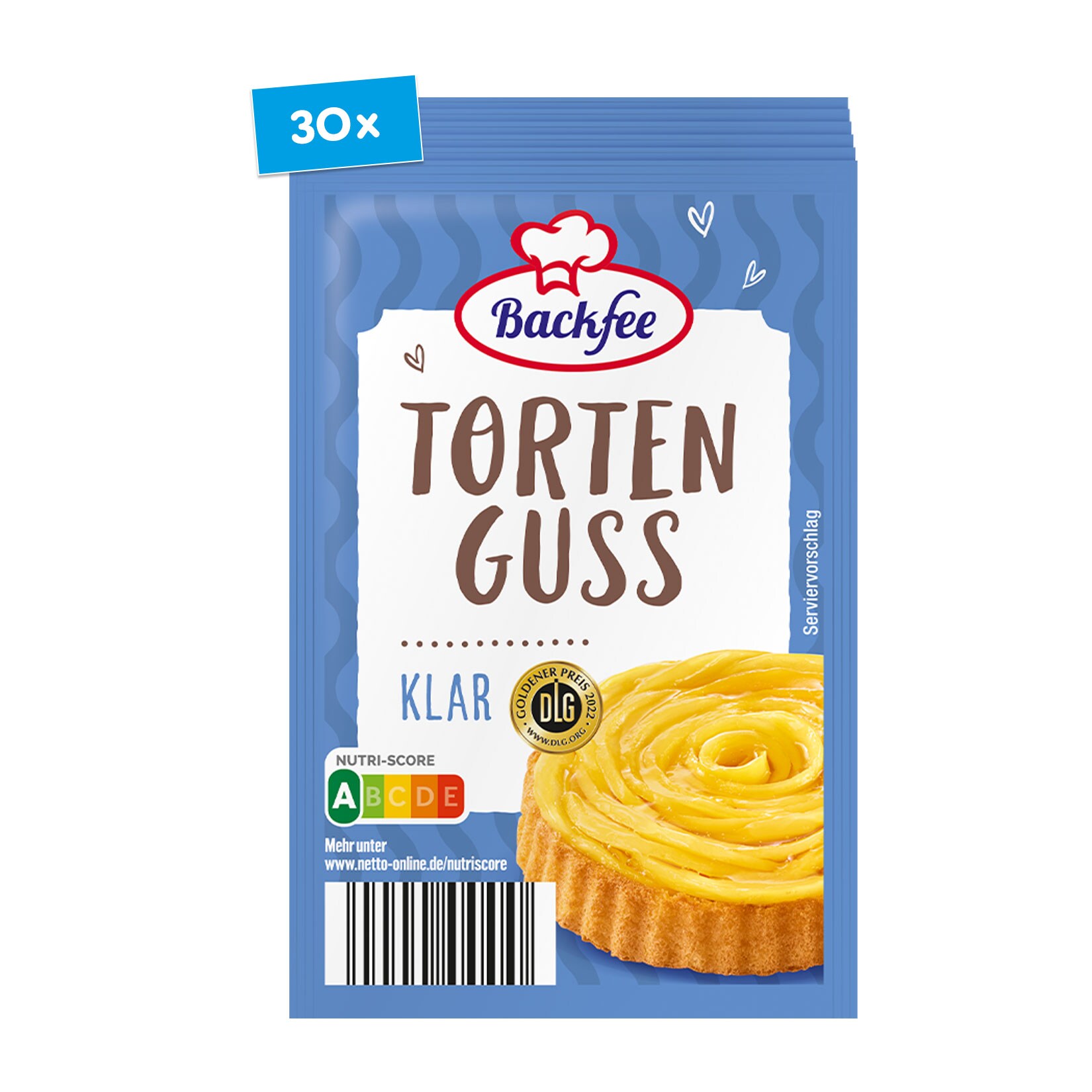 Backfee Tortenguss klar f&uuml;r 6 x 250 ml Fl&uuml;ssigkeit, 30er Pack - Bild 1
