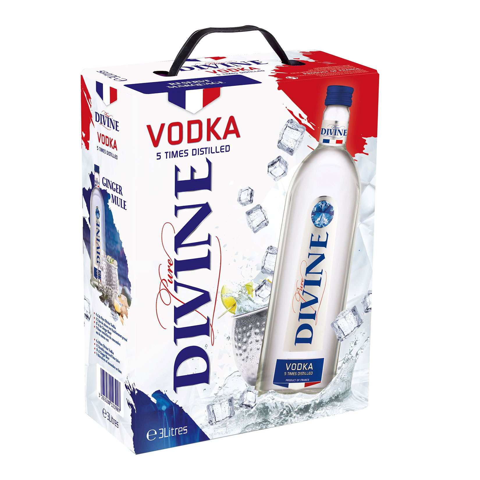 Vodka Pure Divine 37,5 % vol 3 Liter Bag in Box - Bild 1