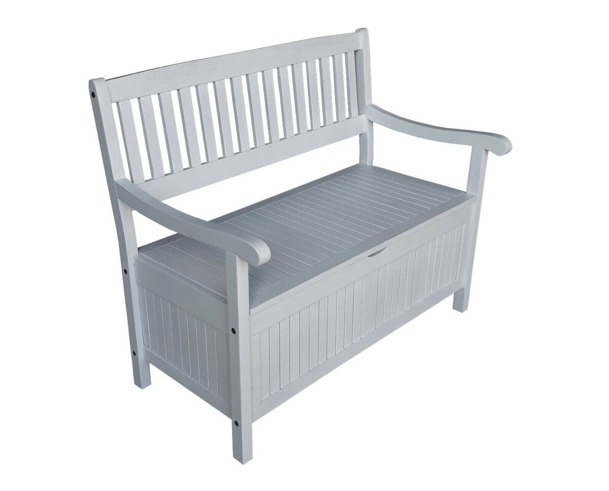 Sedex GREENA 4er Truhenbank - Wei&szlig; Gewischtes Design - Bild 1