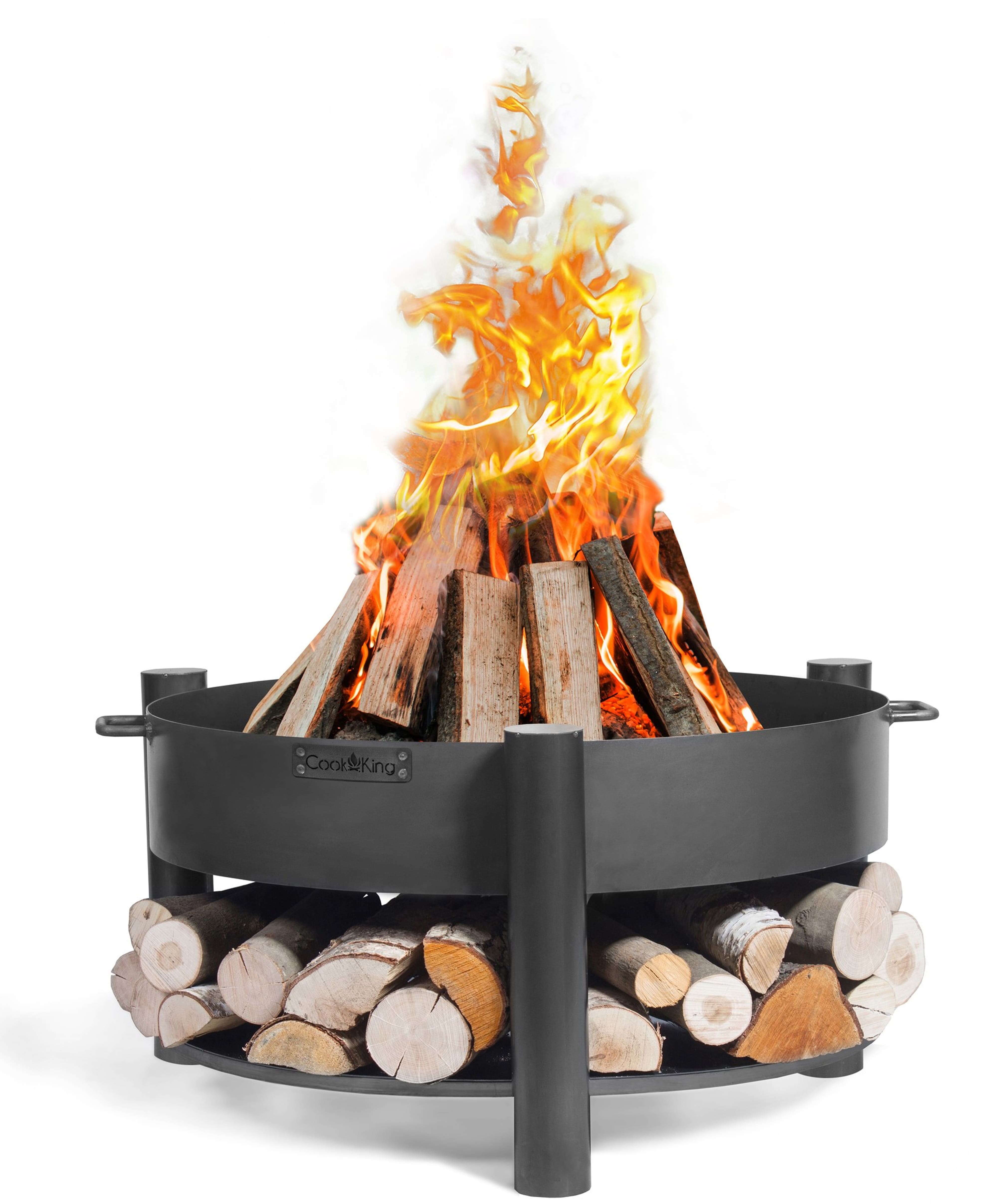 CookKing Feuerschale Montana 80 | Inkl. Holzlager - Bild 1