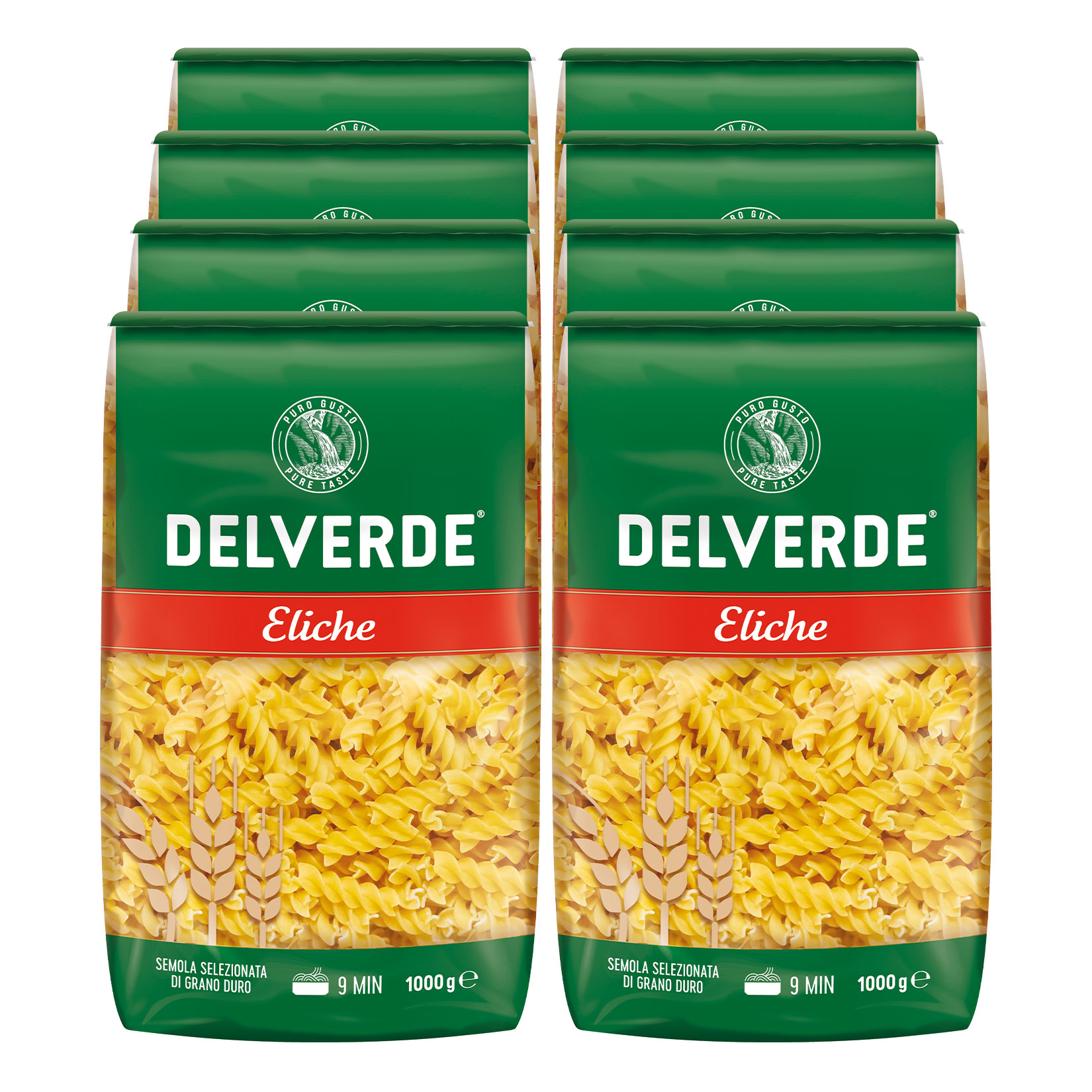 Delverde Eliche 1 kg, 8er Pack - Bild 1