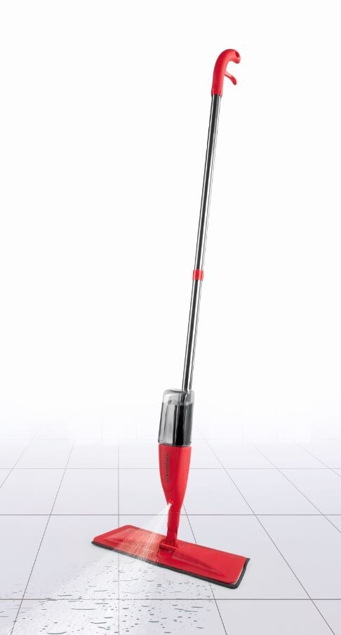 CLEANmaxx CLEANmaxx Bodenwischer mit Sprühfunktion 400ml Tank Wischmopp Mop Wischbezug (11x15 cm)