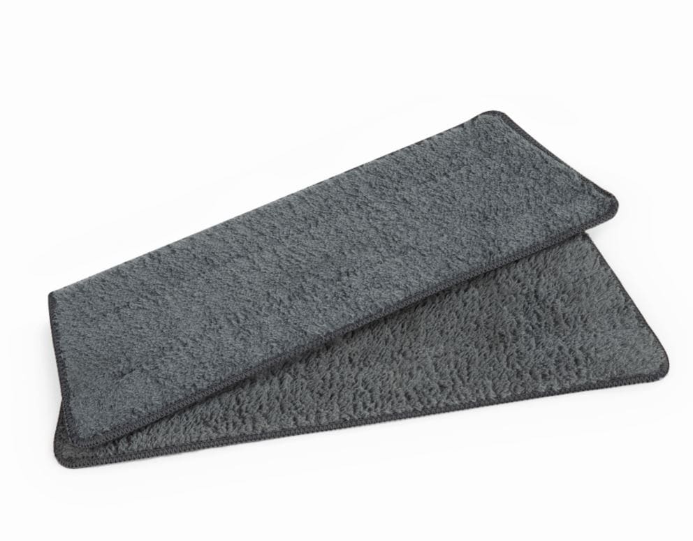 CLEANmaxx Ersatz-Wischtuch 2er-Set 36x12cm grau - Bild 1