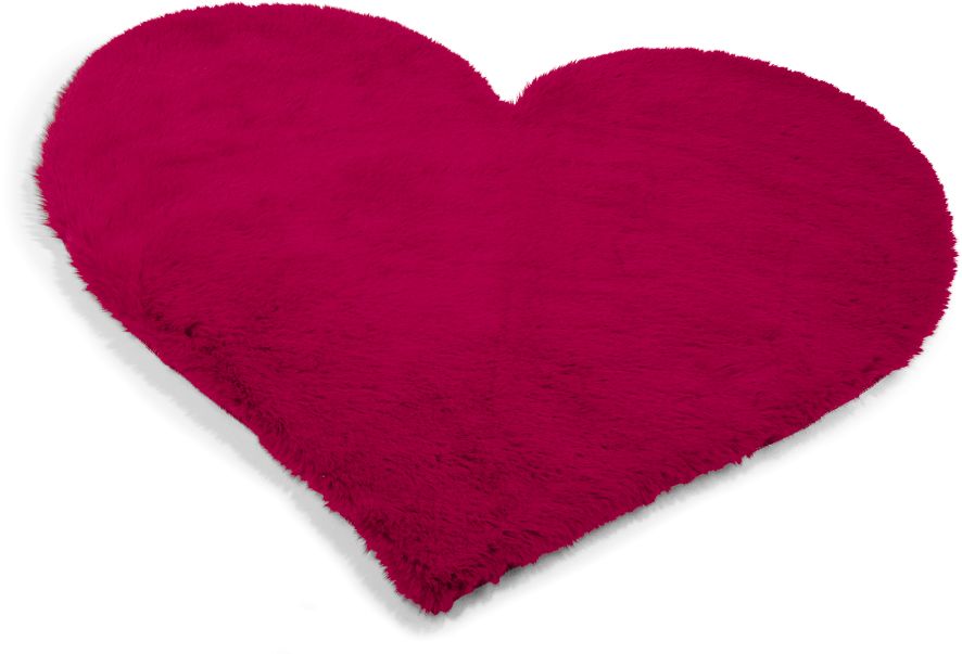 Dekor Herzformteppich - rot - Bild 1
