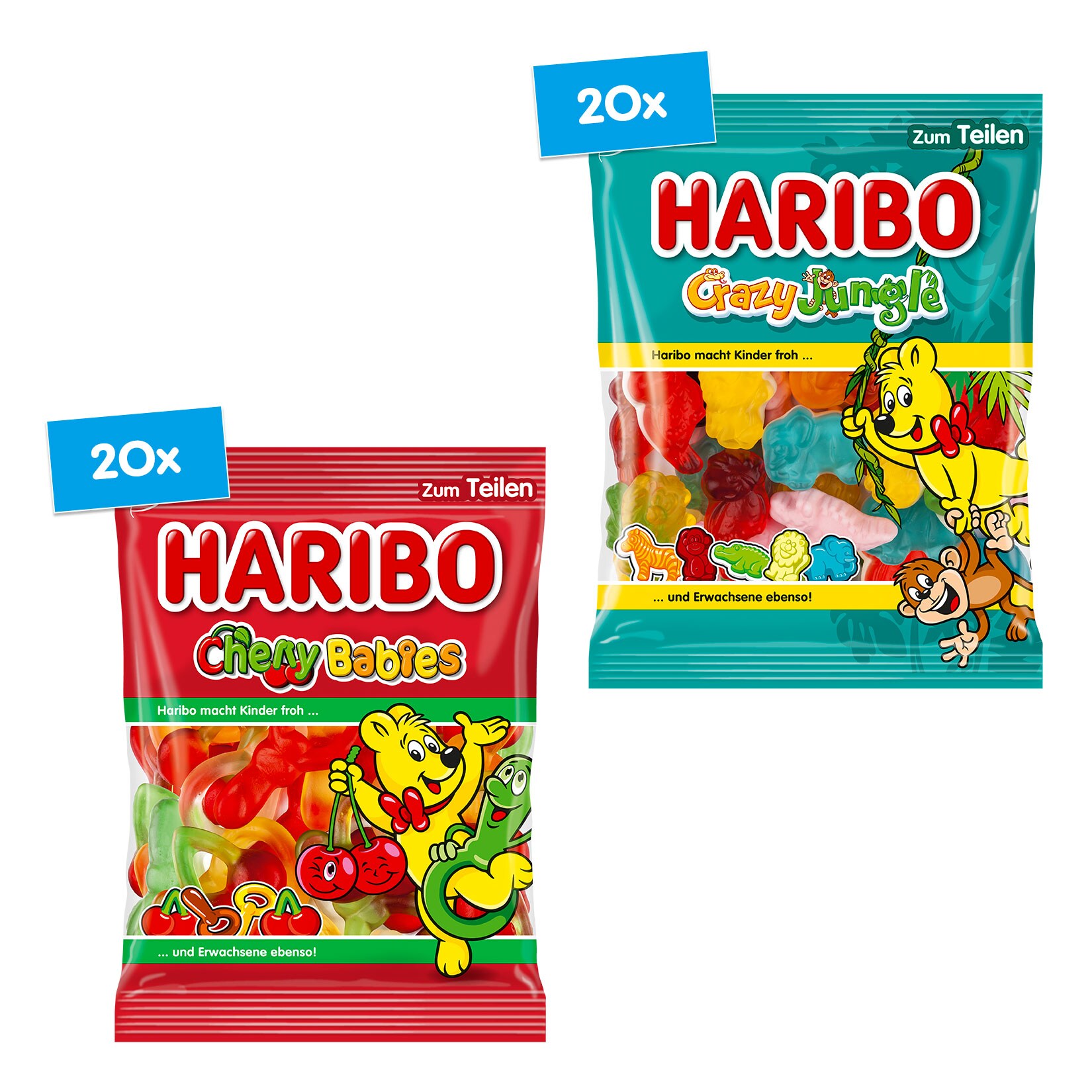 Haribo Fruchtgummi 175 g, verschiedene Sorten, 40er Pack - Bild 1