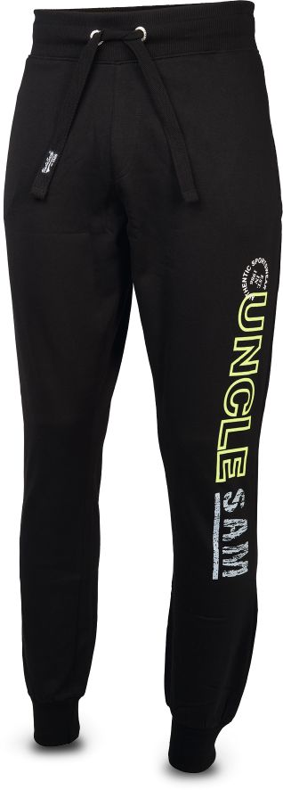 Herren Jogginghose UNCLE SAM, schwarz, Gr. M - Bild 1