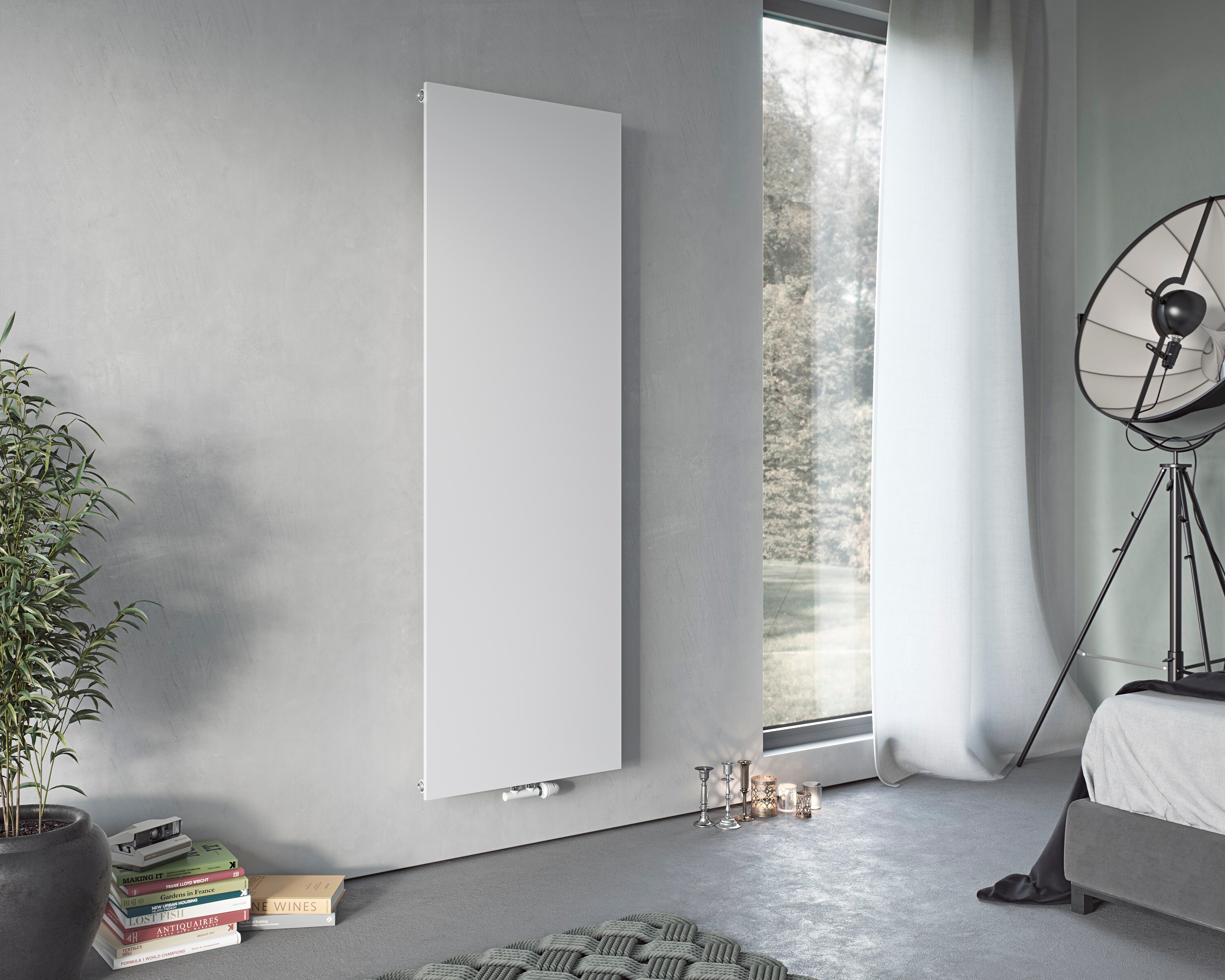 Ximax Raumheizk&ouml;rper P1 Plan 1800 mm x 445 mm 670 Watt Mittenanschluss Wei&szlig; RAL 9003 - Bild 1