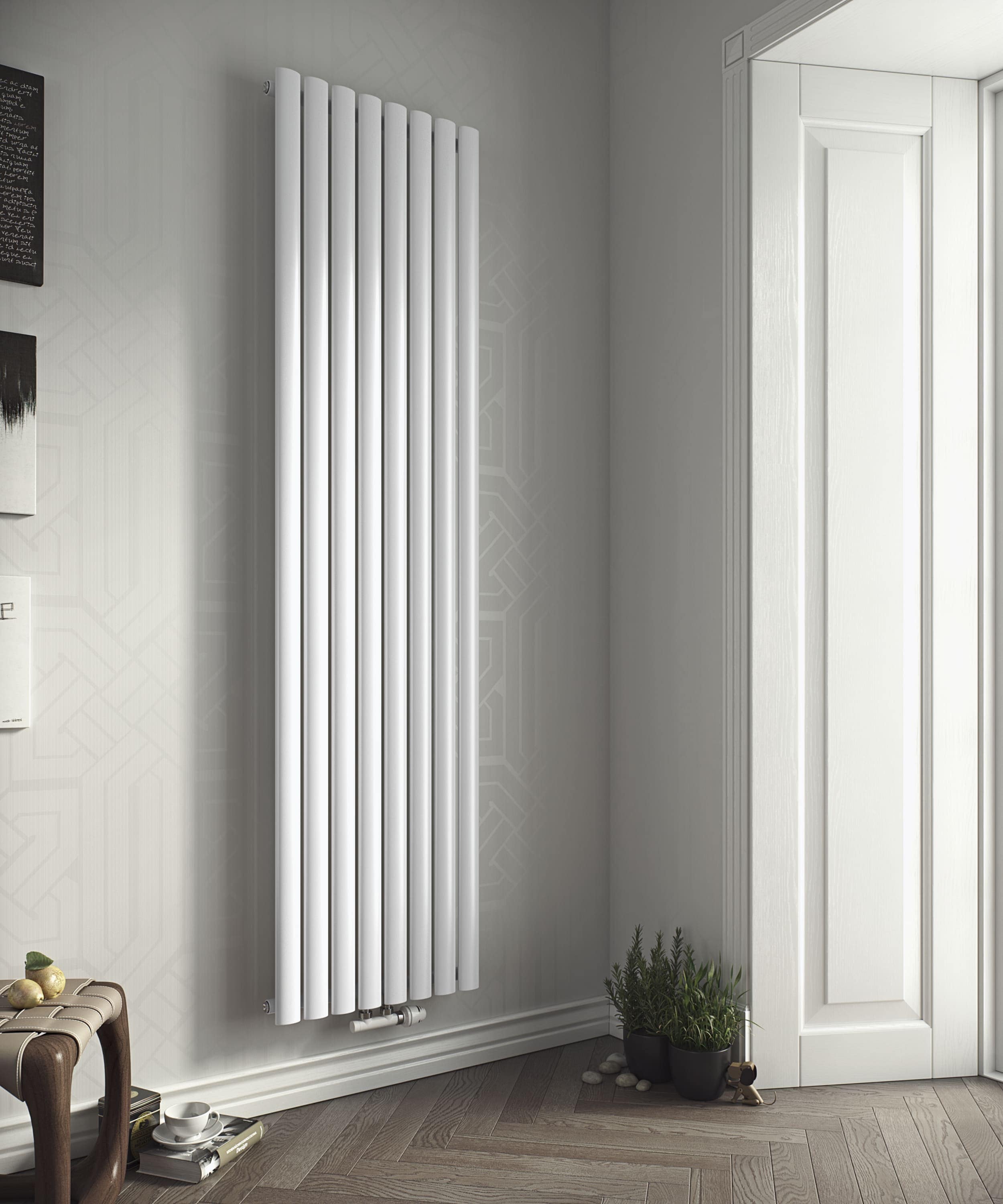 Ximax Raumheizk&ouml;rper Fortuna 1800 mm x 236 mm 494 Watt Mittenanschluss Wei&szlig; RAL 9003 - Bild 1