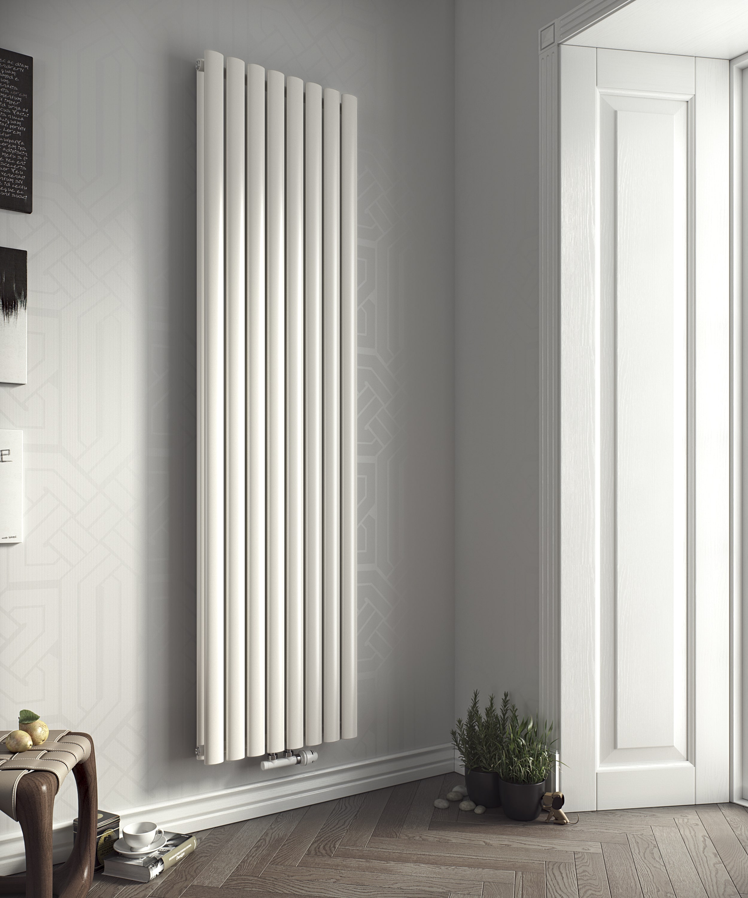 Ximax Raumheizk&ouml;rper Fortuna Duplex 1800 mm x 236 mm 694 Watt Mittenanschluss Wei&szlig; RAL 9003 - Bild 1