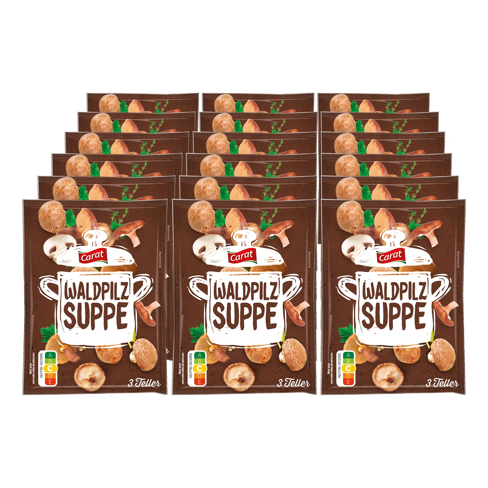Carat Waldpilzsuppe insgesamt 0,75 Liter, 18er Pack - Bild 1