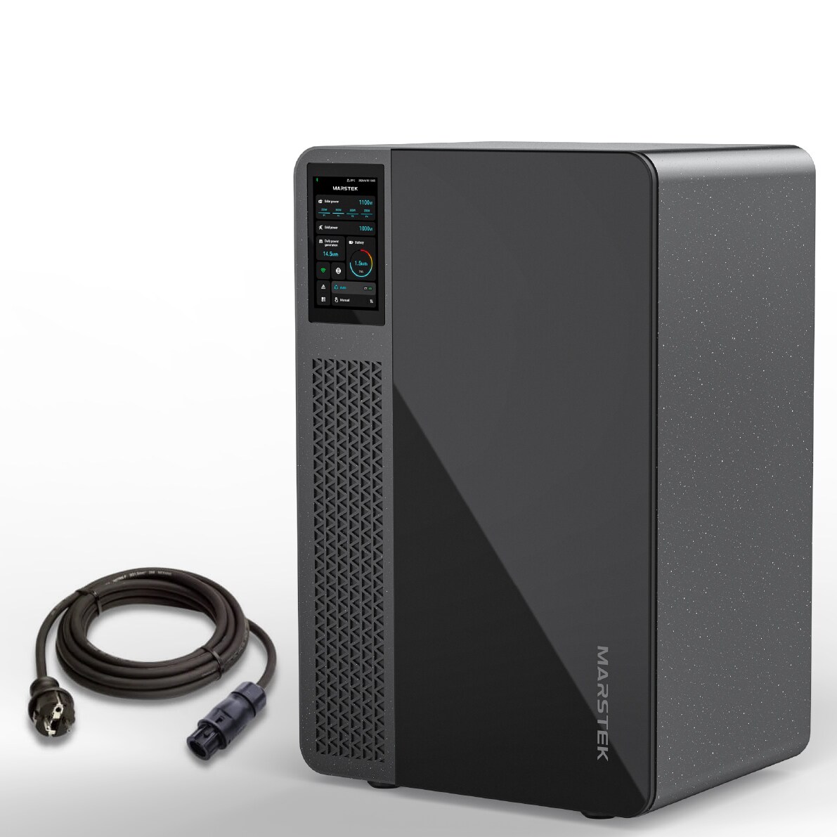 Marstek Jupiter C Solarspeicher 2,56kWh inkl. 800W Mikro-Wechselrichter, für Balkonkraftwerk mit Speicher, 4 MPPT Solareingang, LCD Display, Plug&Play | 04262403075689