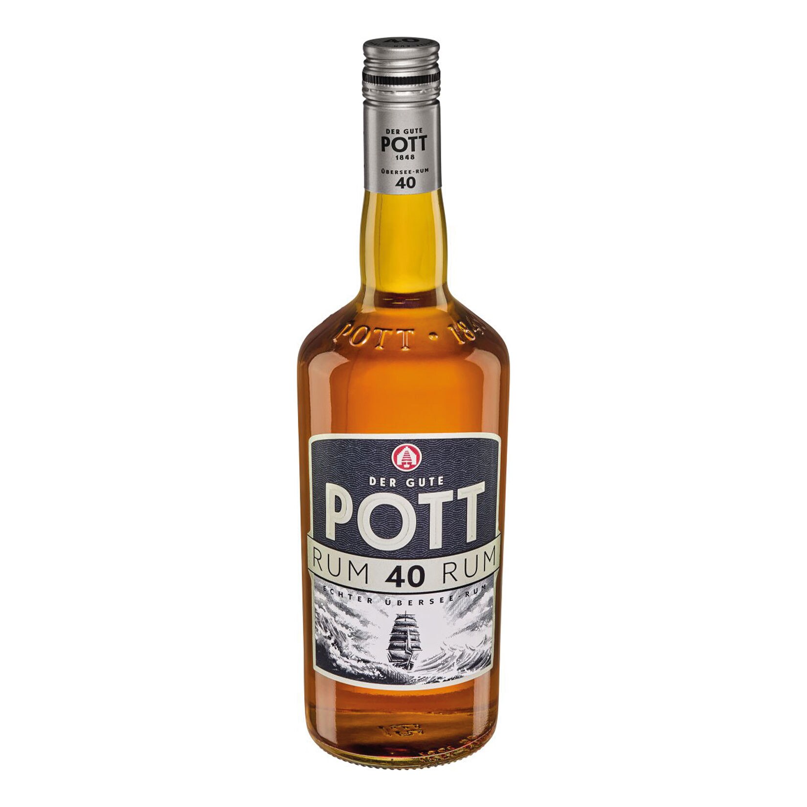 Pott Rum 40,0 % vol 0,7 Liter - Bild 1