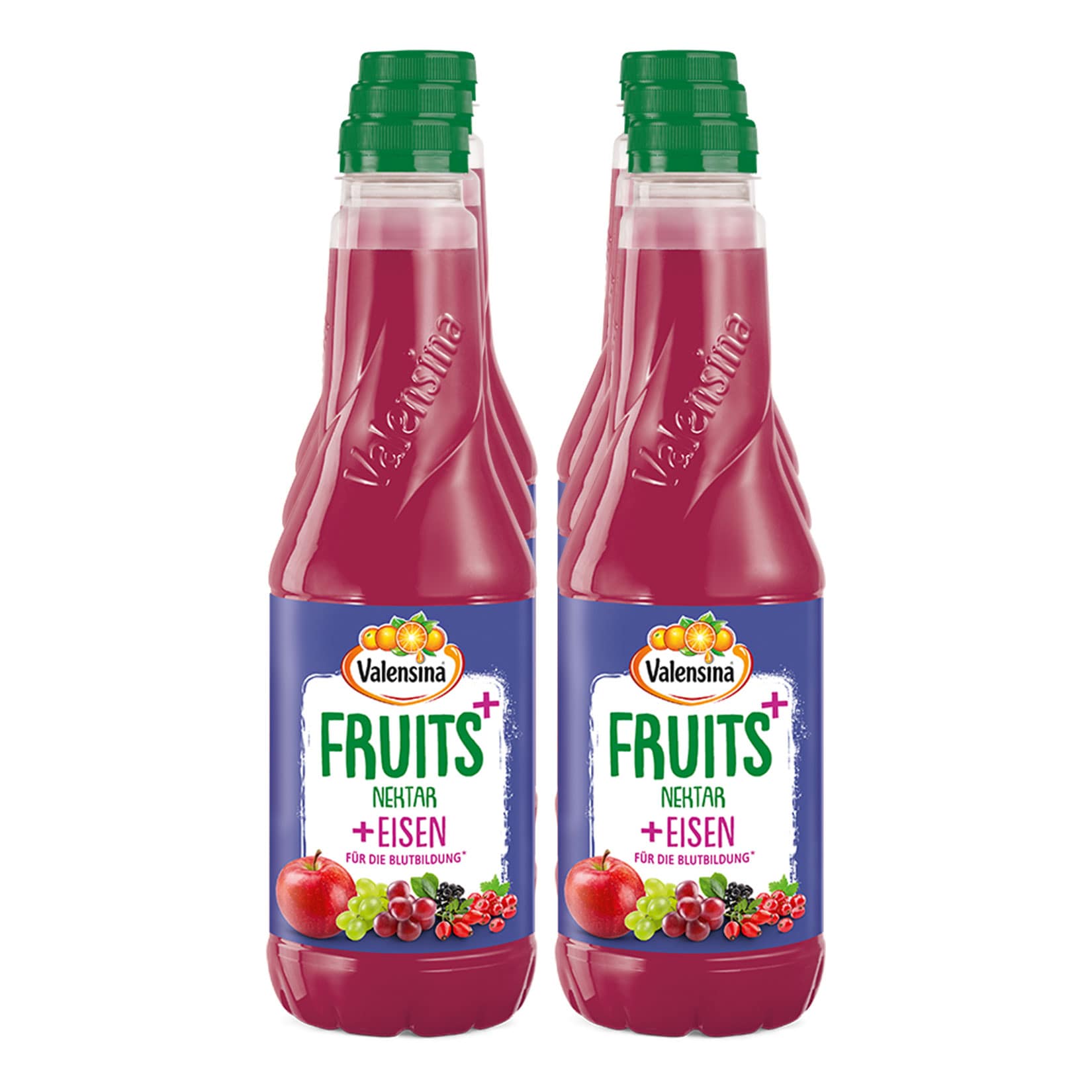 Valensina Fruits+ Nektar + Eisen 1 Liter, 6er Pack - Bild 1