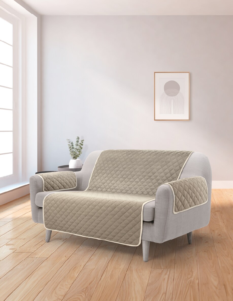 Dekor Sofaschoner - ecru/taupe - 110/191 - Bild 1