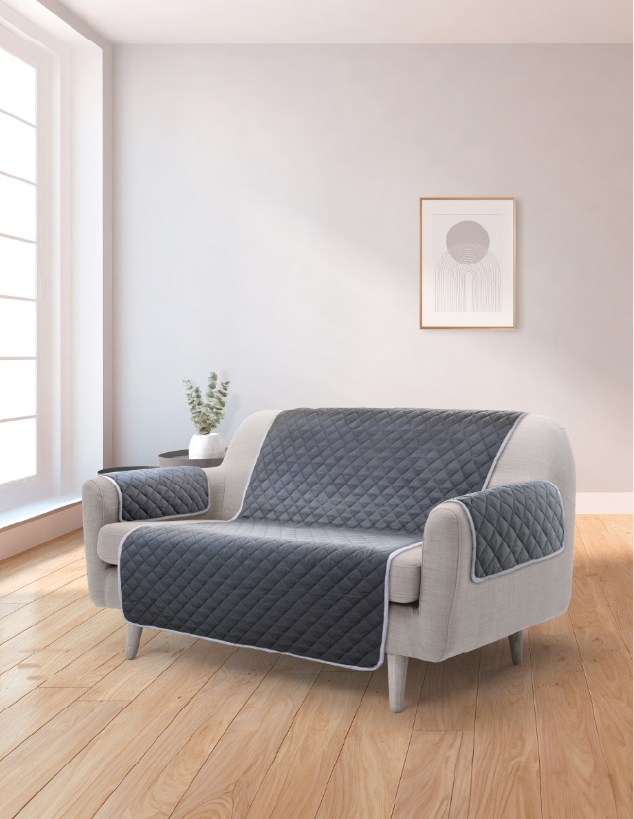 Dekor Sofaschoner - silver/dark grey - 110/191 - Bild 1