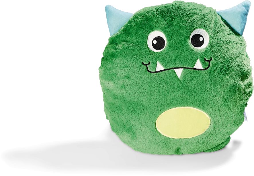 Dekor Pl&uuml;schkissen Monster gr&uuml;n - Bild 1