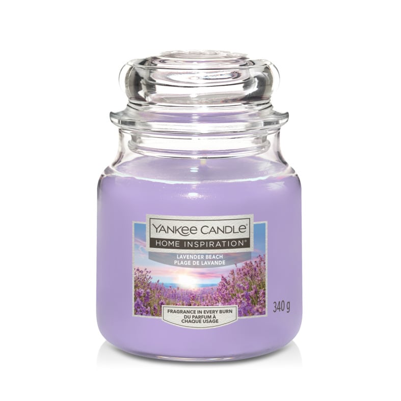 Yankee Candle Home Inspiration Mittleres Glas Lavender Beach - Bild 1