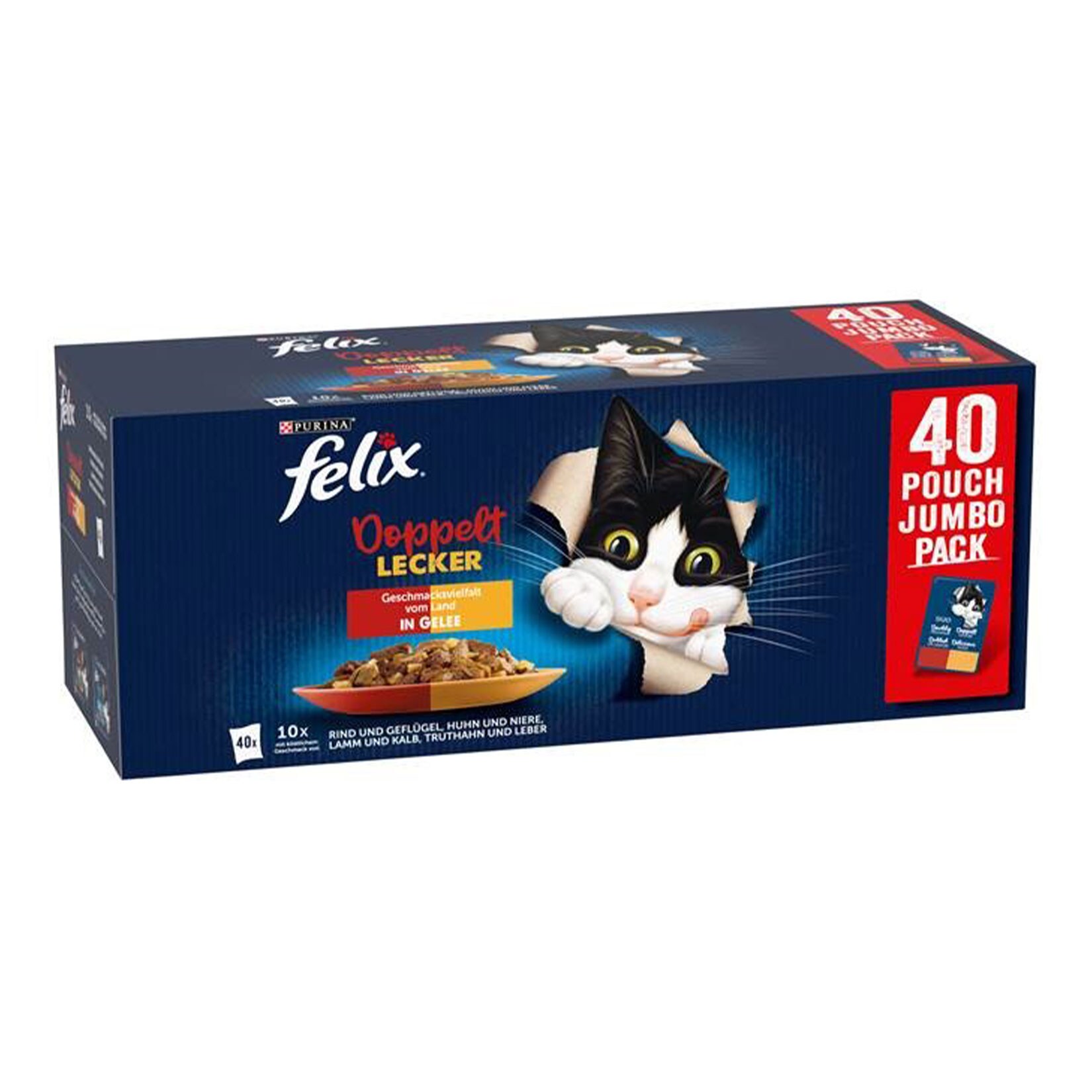 Felix Katzennahrung Vielfalt vom Land in Gelee 40 x 85 g - Bild 1