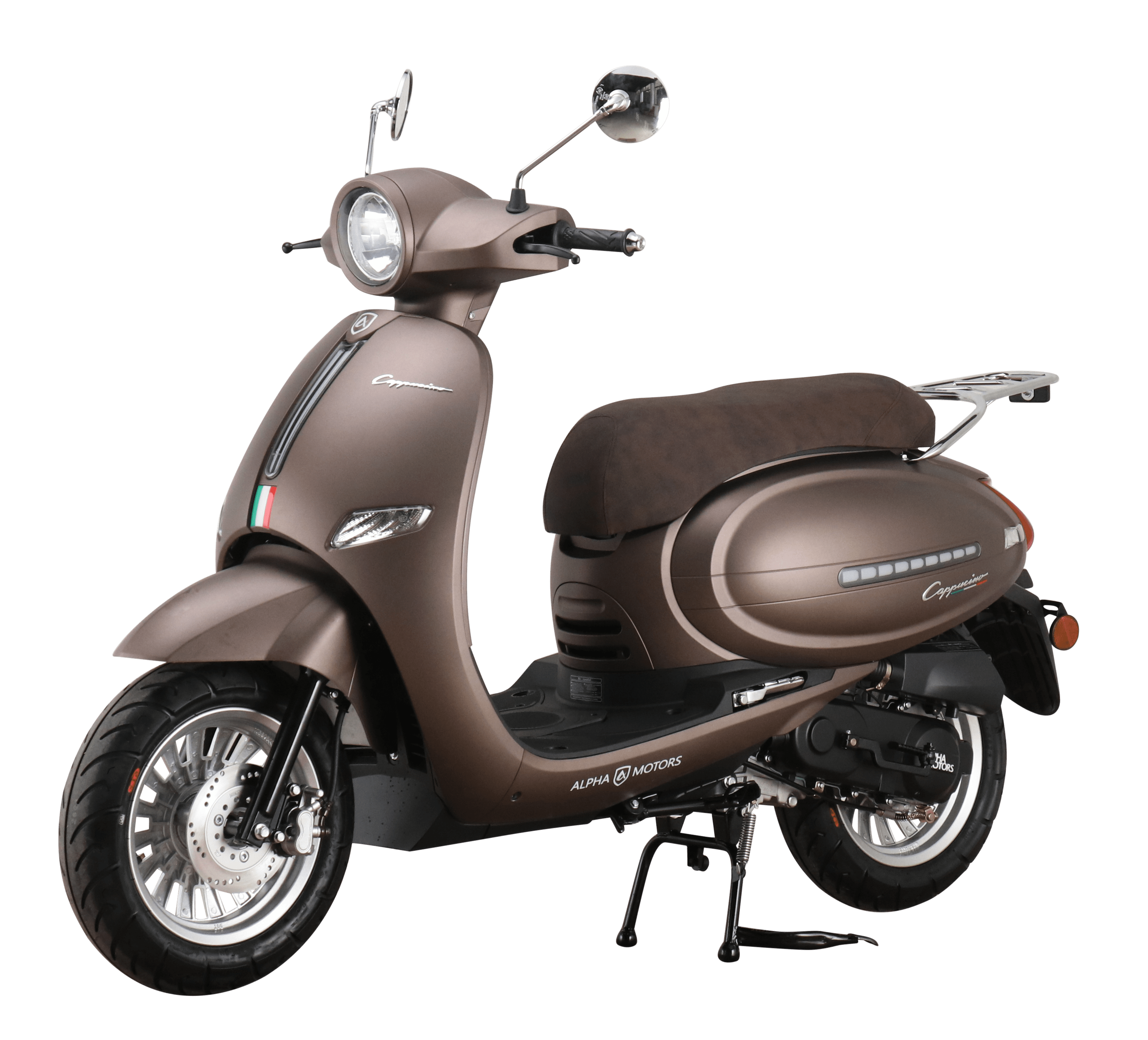 Alpha Motors Motorroller Cappucino 50 ccm 25 km/h EURO 5 mattbraun - Bild 1