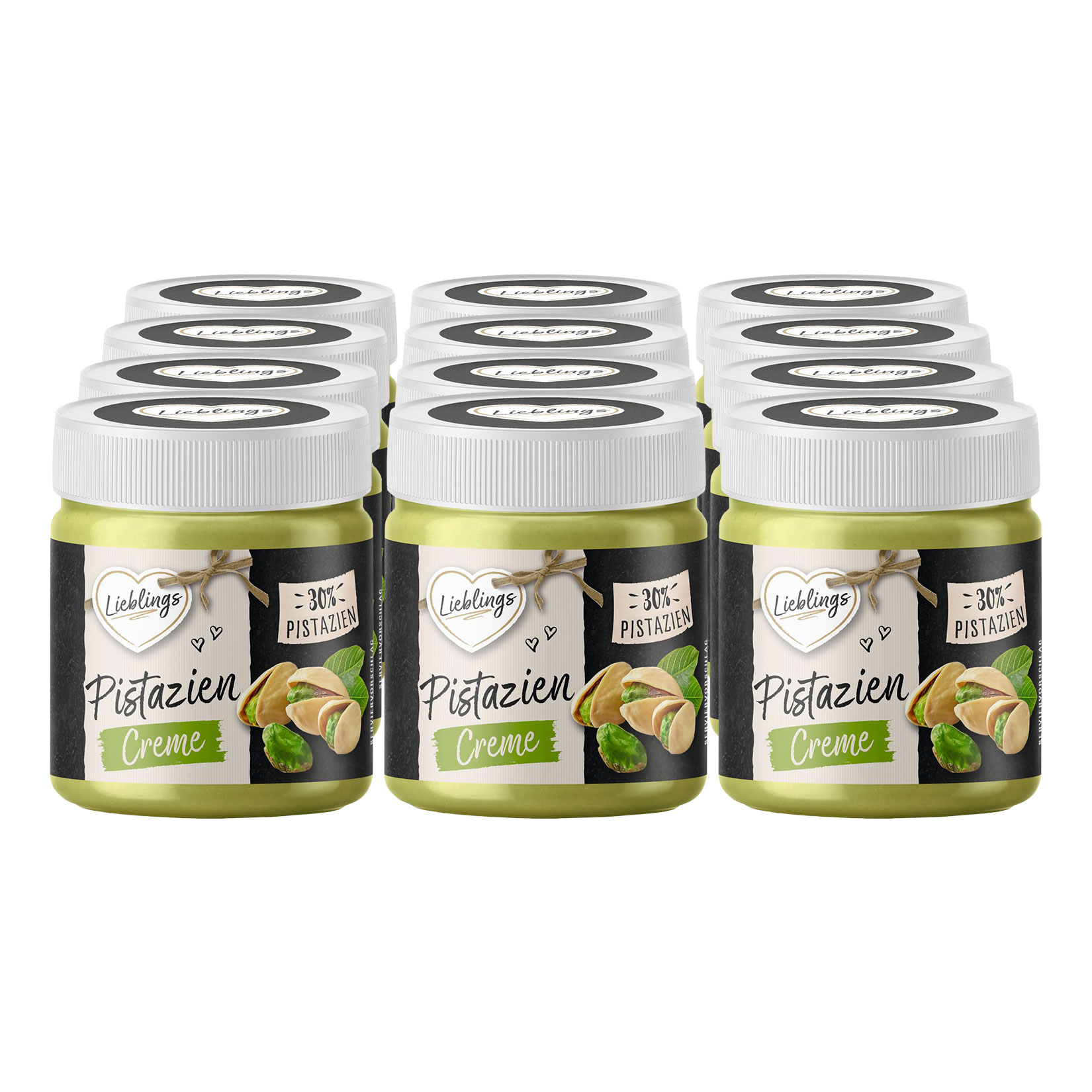 Lieblings Pistazien-Creme 200 g, 12er Pack - Bild 1