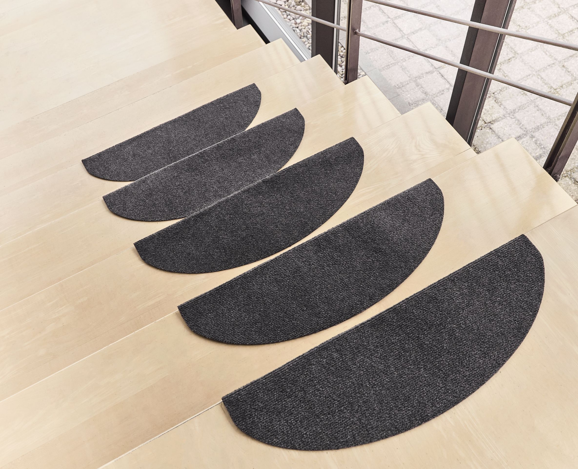 Dekor Stufenmatten 15 tlg. - anthrazit - Bild 1