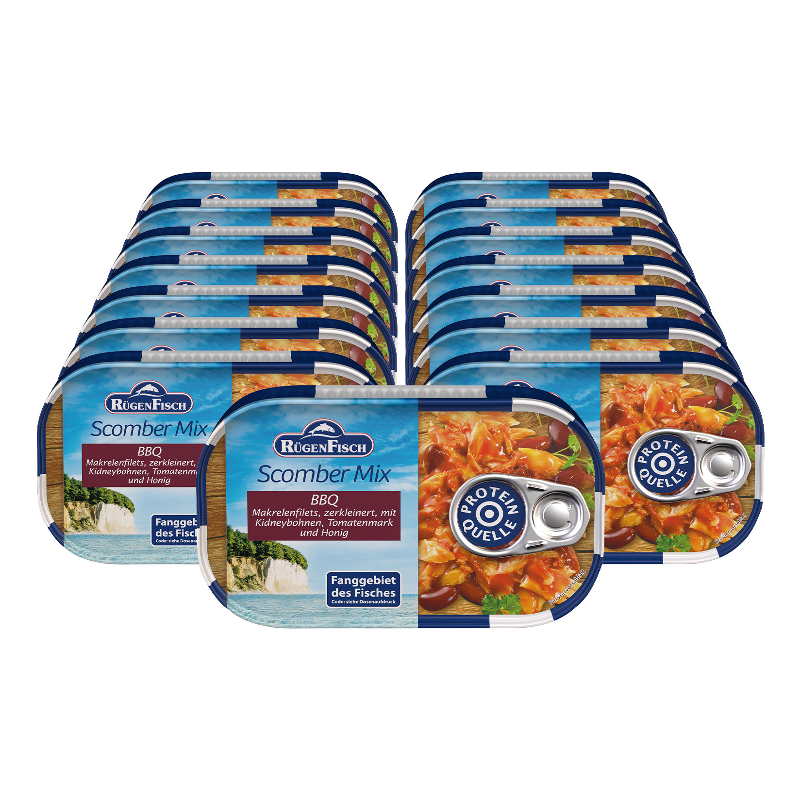 R&uuml;genfisch Scomber Mix BBQ 120 g, 15er Pack - Bild 1